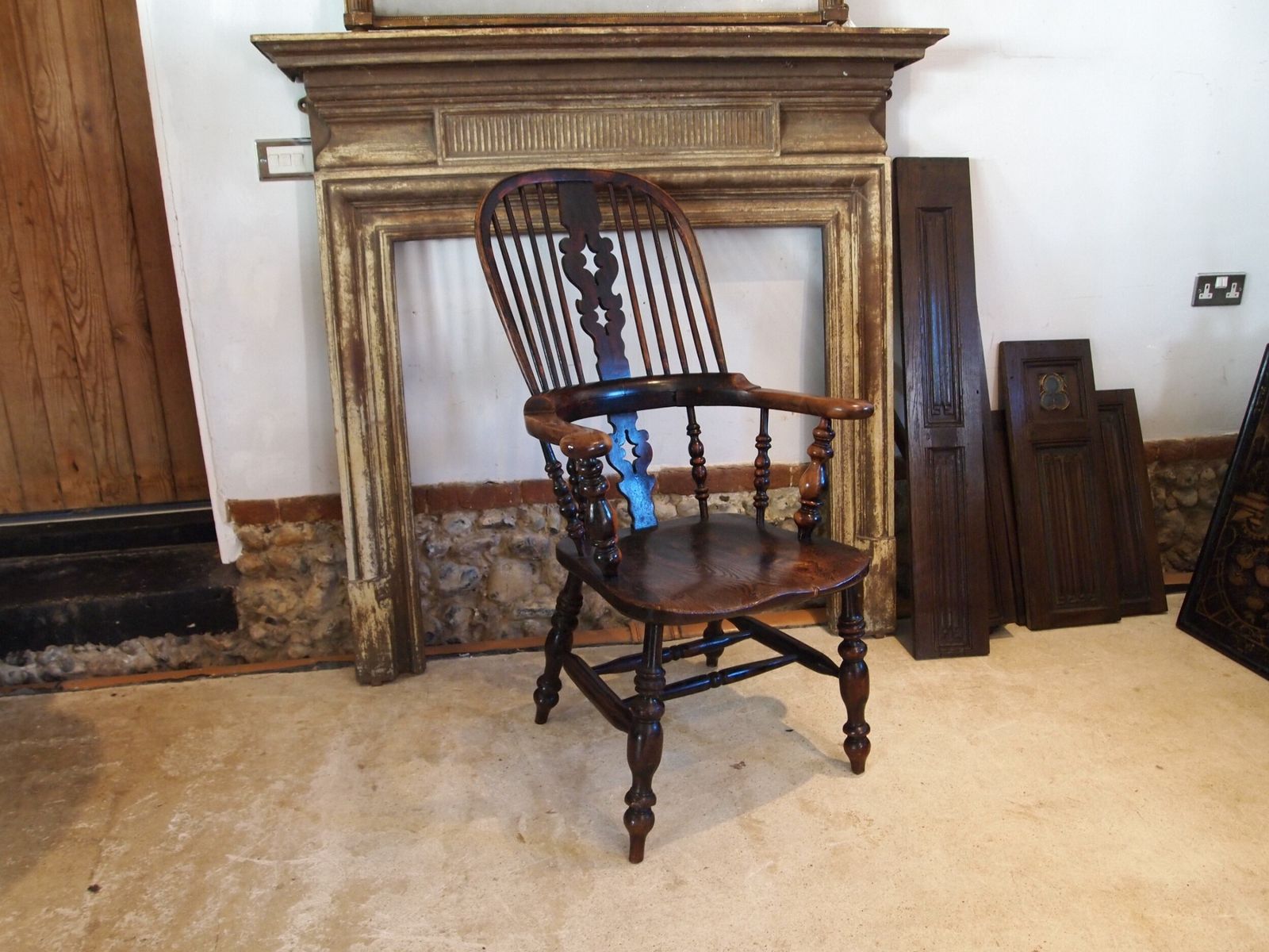 photo for sale Chair Stunning Victorian Windsor Armchair Yew & Elm C1840