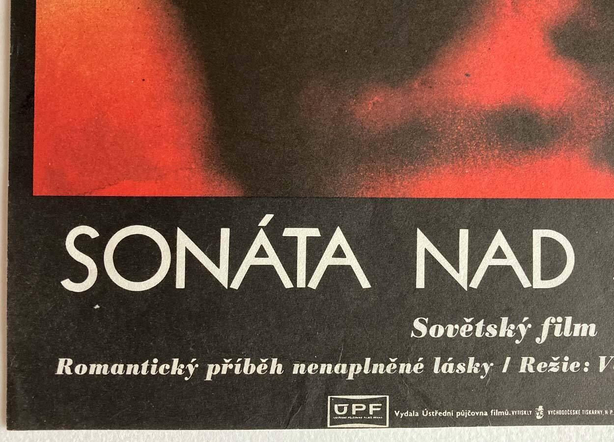Original Film Poster, Lakeside Sonata, Josef Vyleťal, 1977, Genuine Czech Print photo for sale