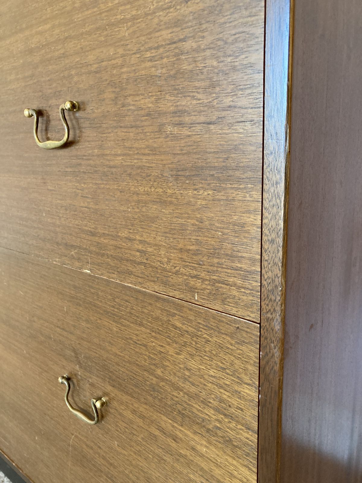 photo for sale Mid Century G Plan Tola And Black Large Chest Of Drawers