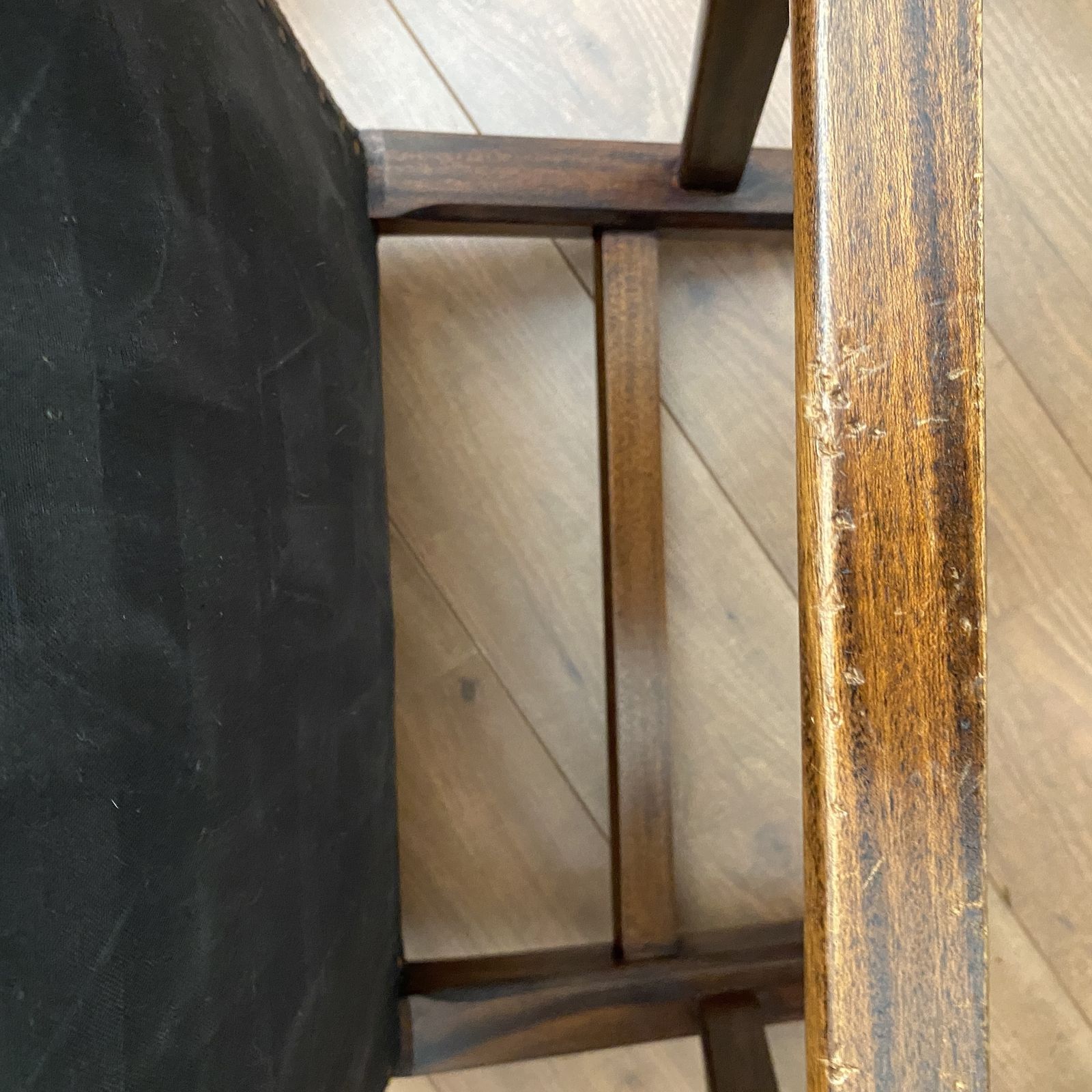19th Century Antique Brown Leather Studded Gainsborough Caver Library Armchairs photo vintage