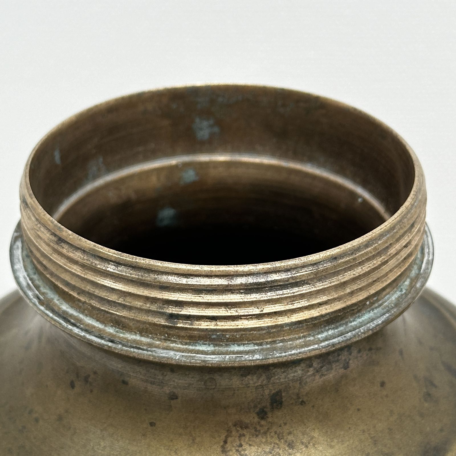 150.0 Antique Religious Brass Copper Holy Water Hinduism Shadu Kamandal Ganga Jal Pot photo