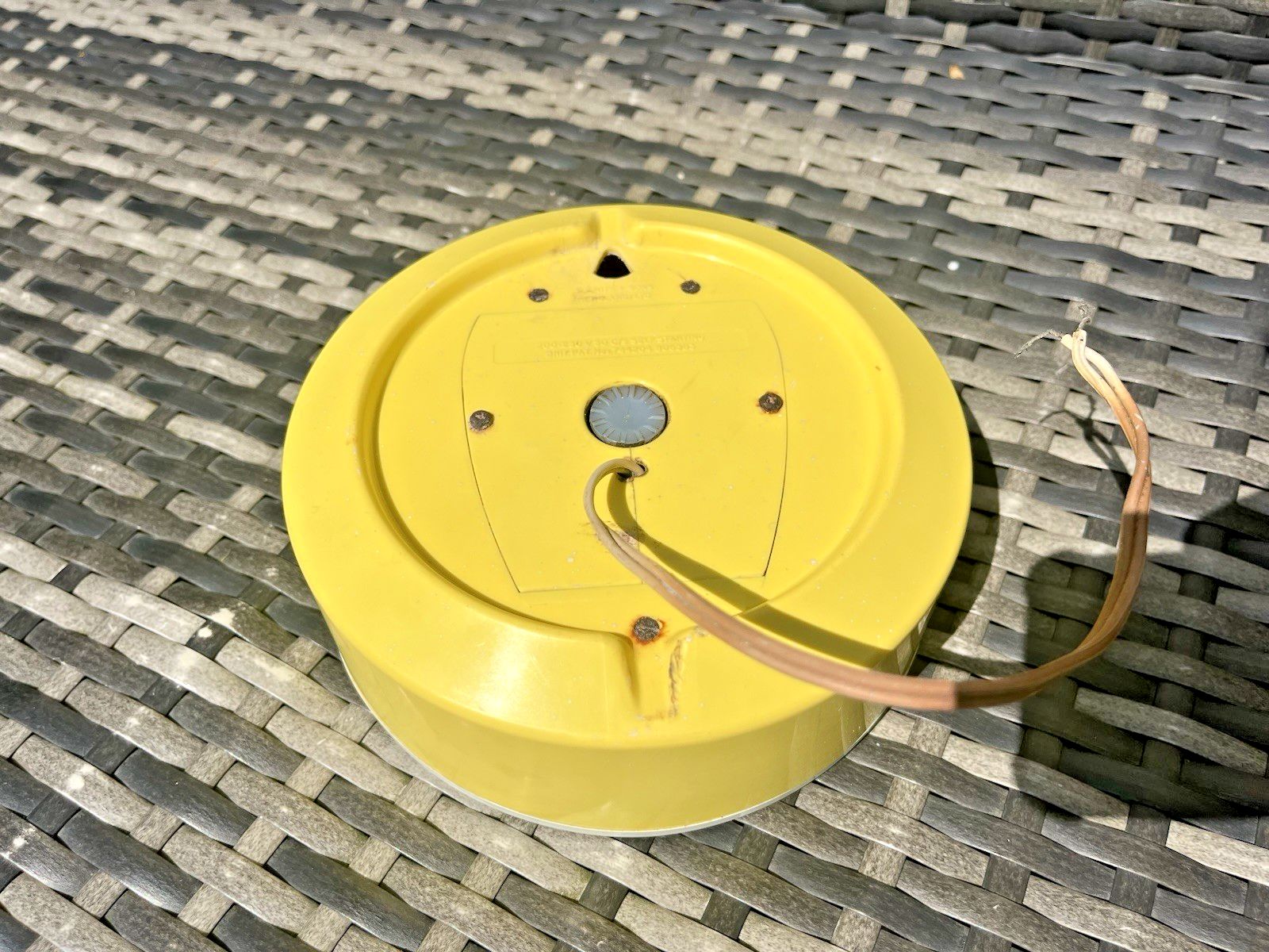 Mid Century 50s Yellow Smiths Sectric Wall Clock Kitchen Office Prop Not Working photo buy
