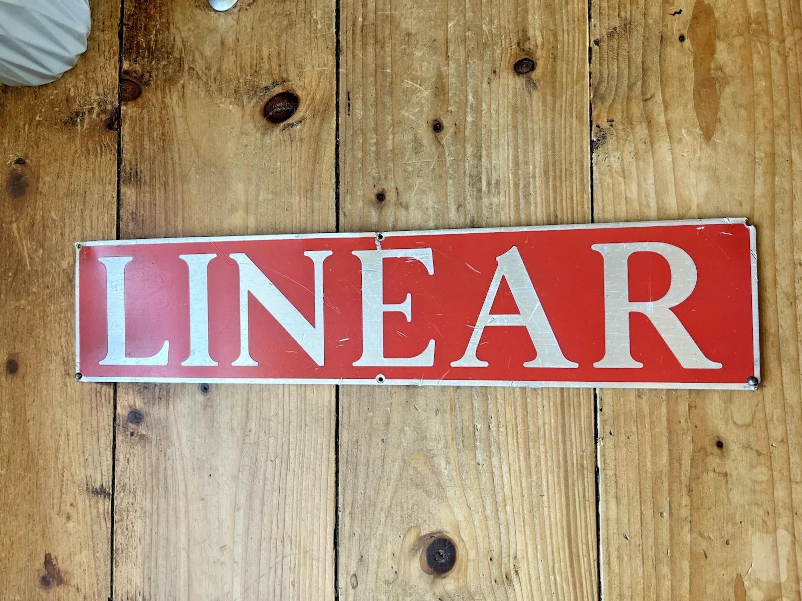 Vintage 18" Alloy Linear Diesel Locomotive Train Plaque Sign Name Plate Railway photo vinterior