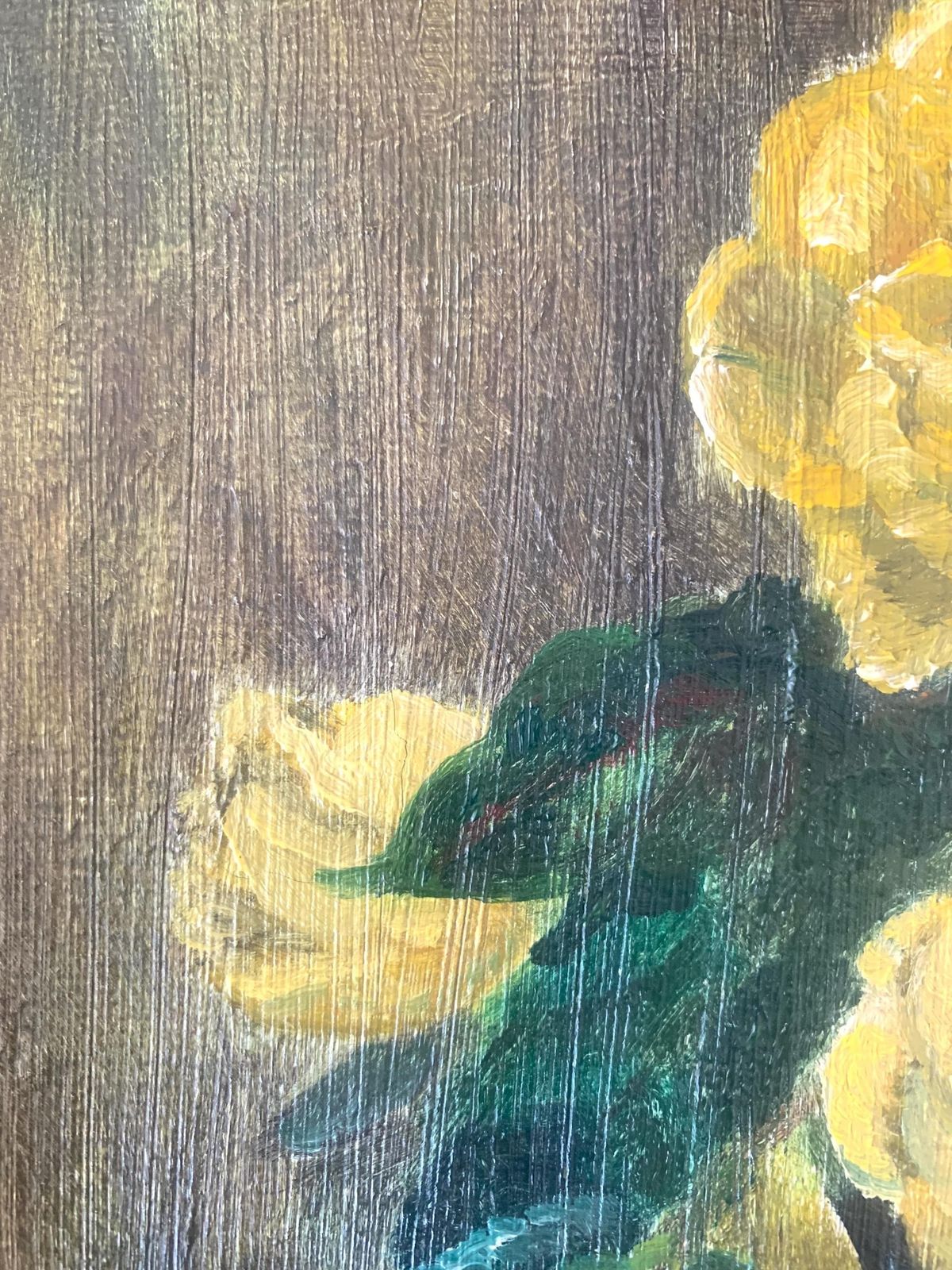 Mid Century Danish Vintage Signed Still Life Oil On Canvas Painting With Motive Of Vase With Flowers And A Book photo buy