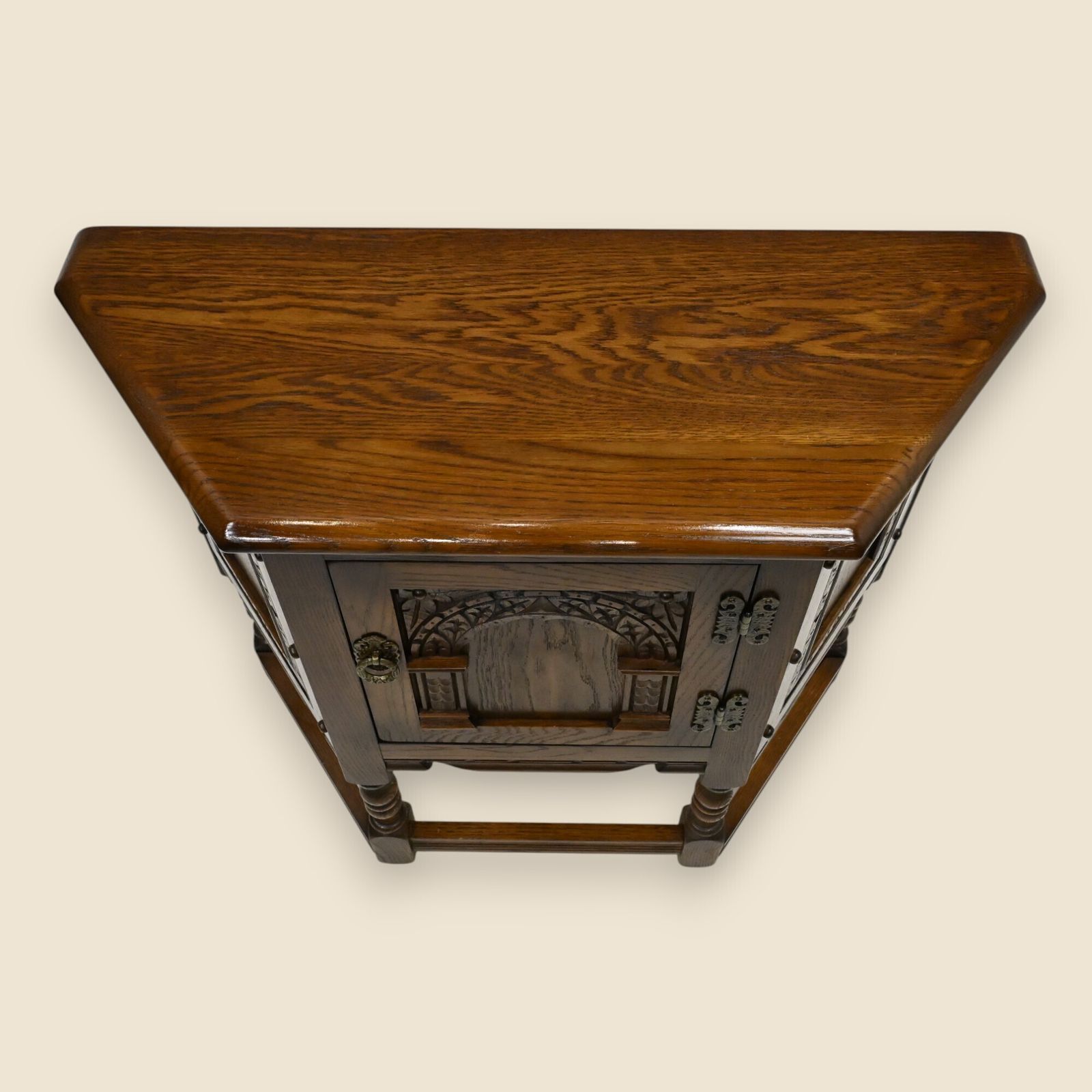 photo furniture Old Charm Canted Table Light Oak Finish #1434 Free Uk Delivery*
