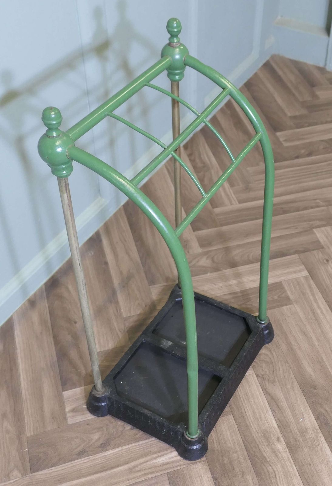 A Victorian Brass And Cast Iron Walking Stick Stand Or Umbrella Stand photo vinterior