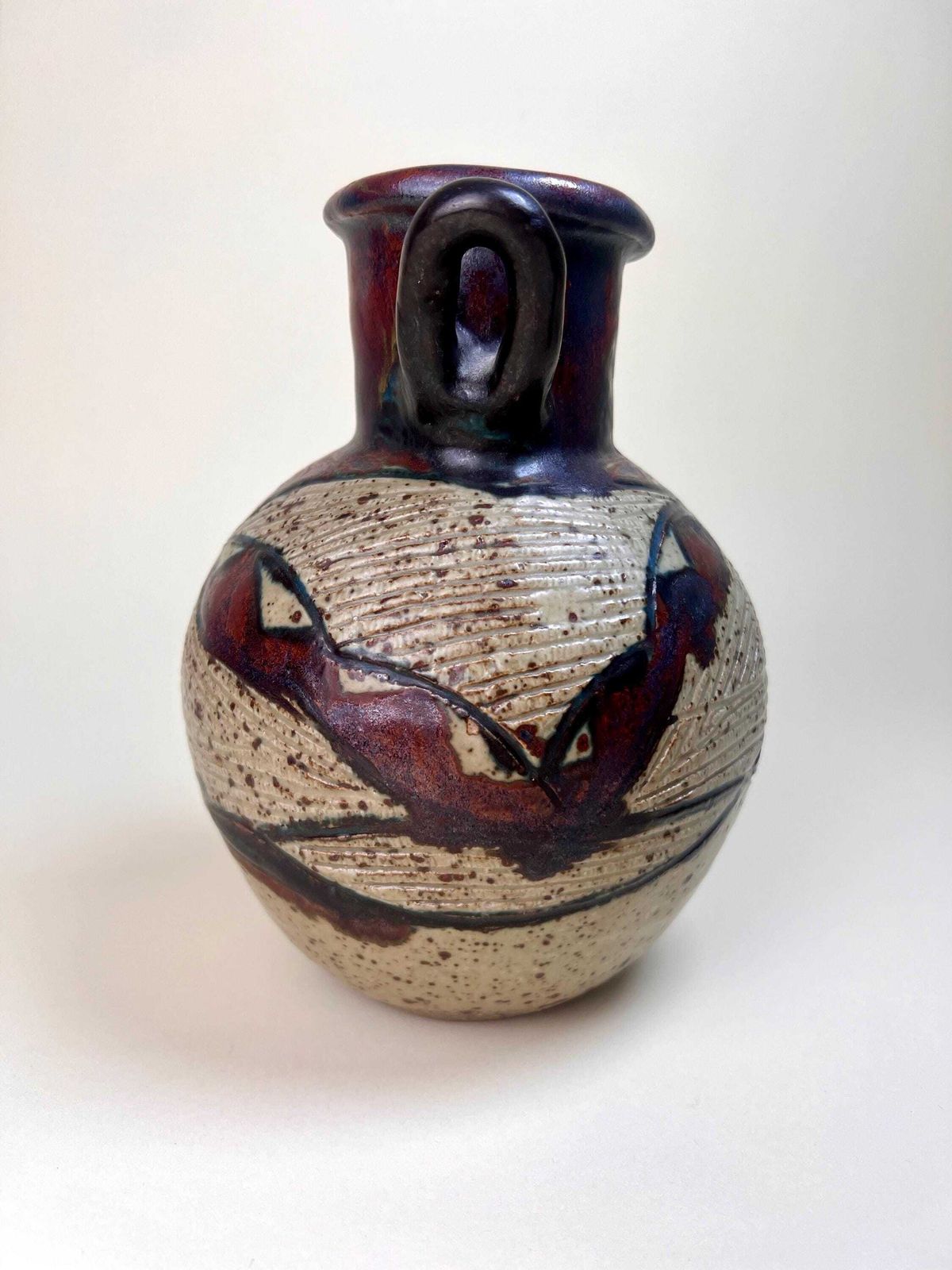 Rorkes Drift Studio Pottery, South Africa Handmade Pottery, Signed Ivy Molefe 1978, Rare Fine Art Ceramic, Zulu Pottery Collection, Folk Art photo buy
