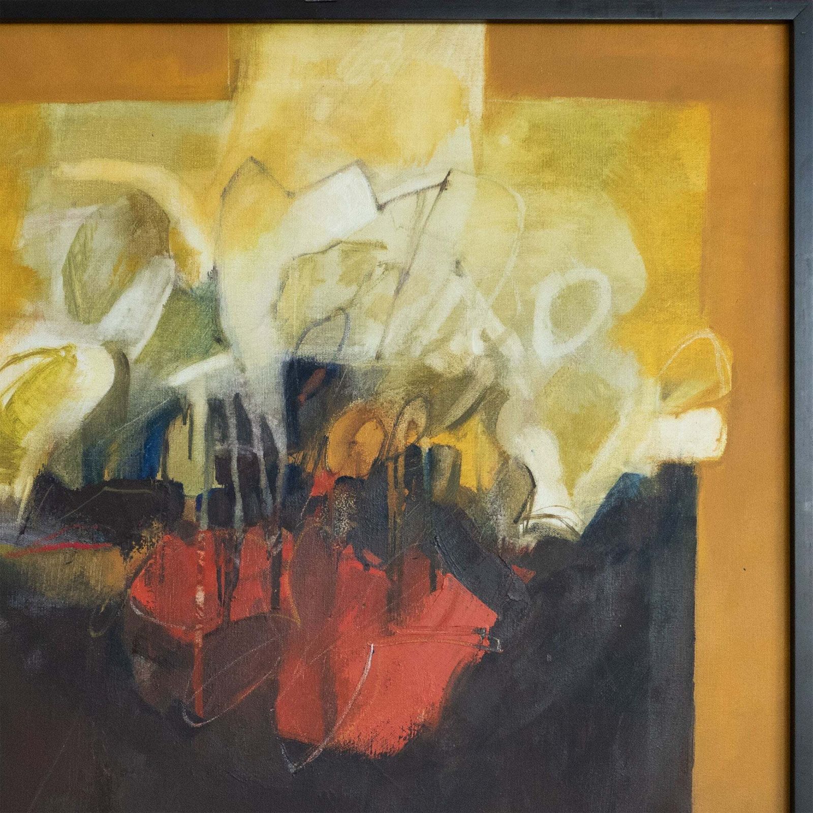 Abstracte Compositie Met Floraal Motief – Mogelijk Van Antonio San Martín photo for sale