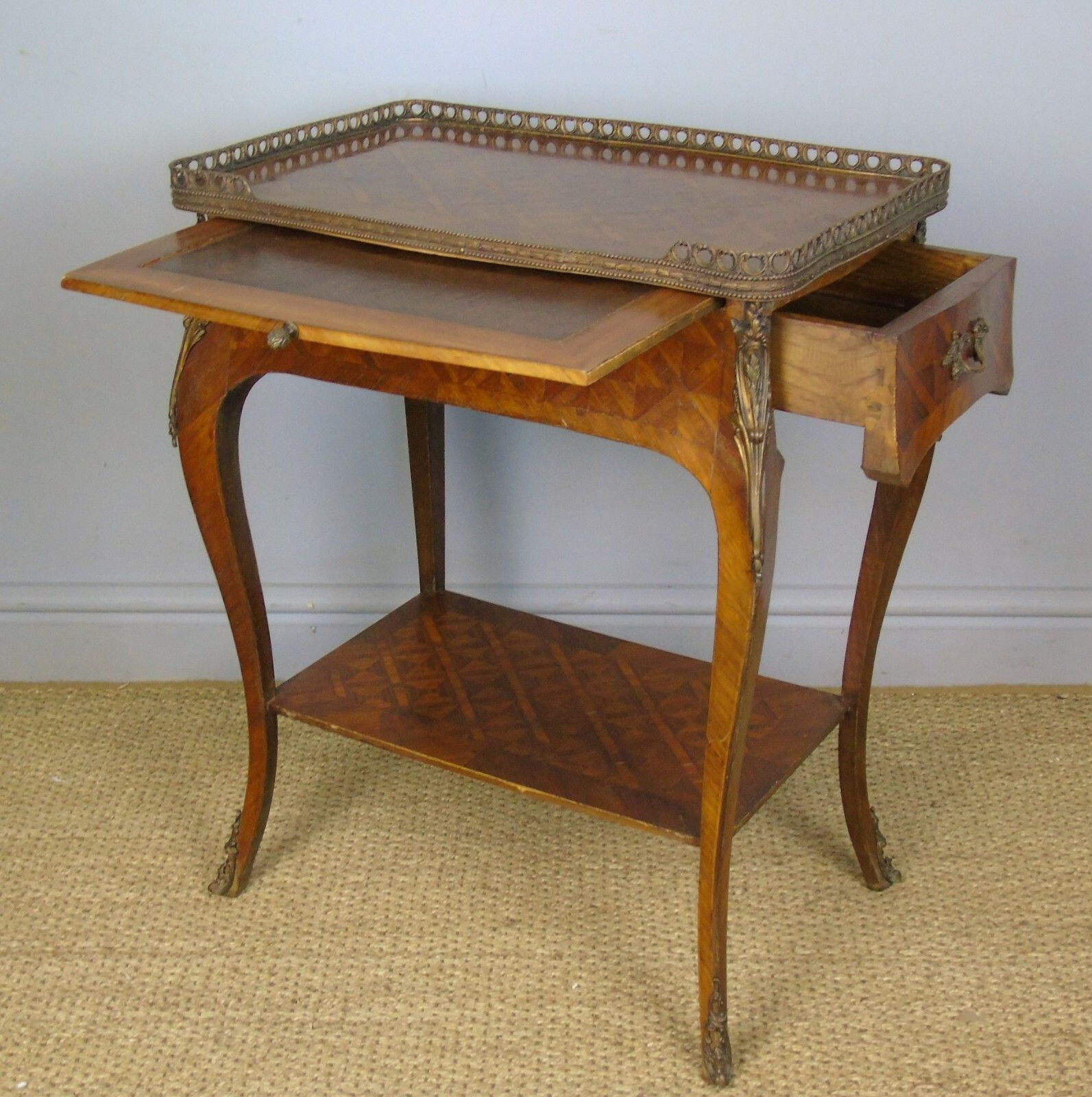 photo furniture Beautiful 19th Century French Parquetry Table