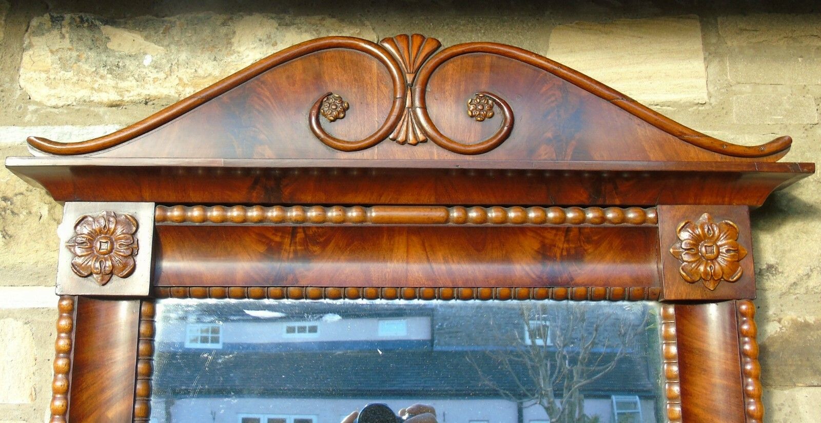 19th Century French Mahogany Console Table & Mirror En Suite. photo for sale