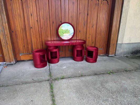 Dressing Tables By Kecskeméti Bútorertékesítő Vállalat, 1975, Set Of 4 photo vinterior