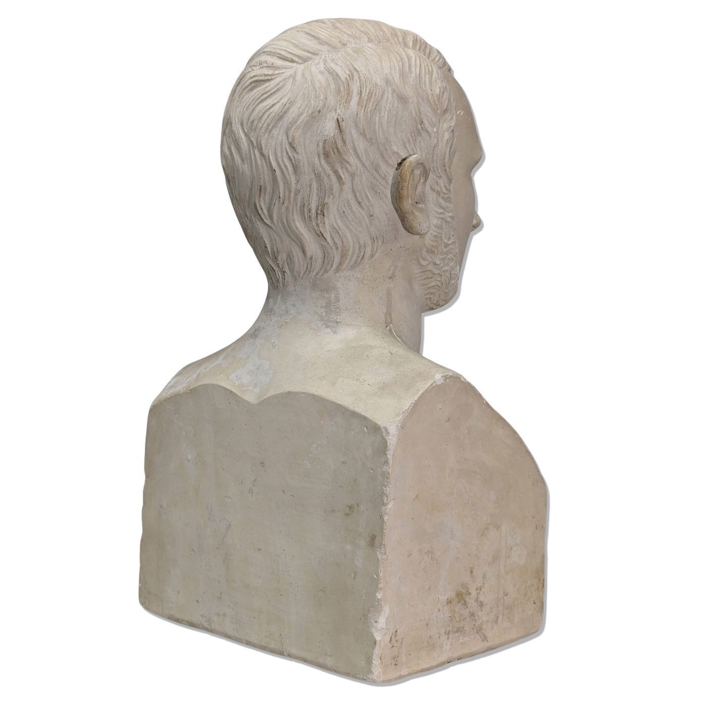 19th Century Plaster Bust Signed Escursan, Spirit Of Aix, 19th Century photo 1310.0