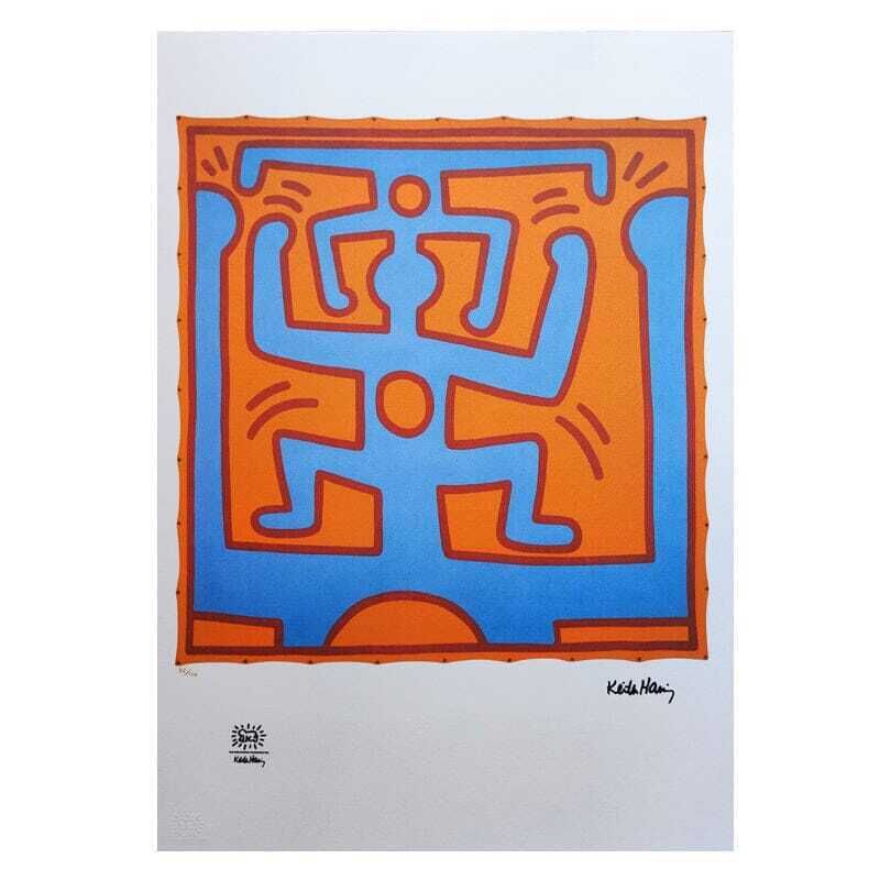 1990s  Gorgeous Keith Haring Limited Edition Lithograph