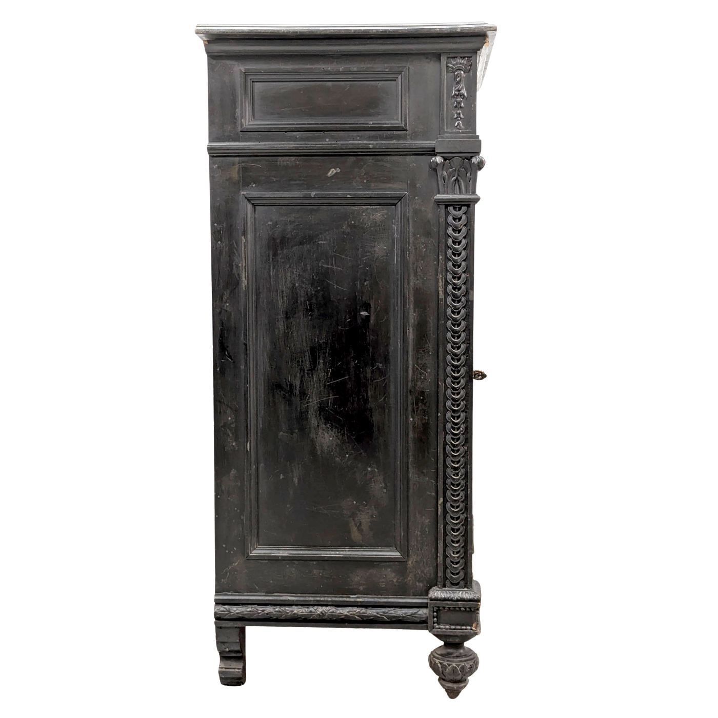 Napoleon III Bedside Table With Lacquer Panel Decoration And Japanese Inlays, Meiji Period photo 2306.0