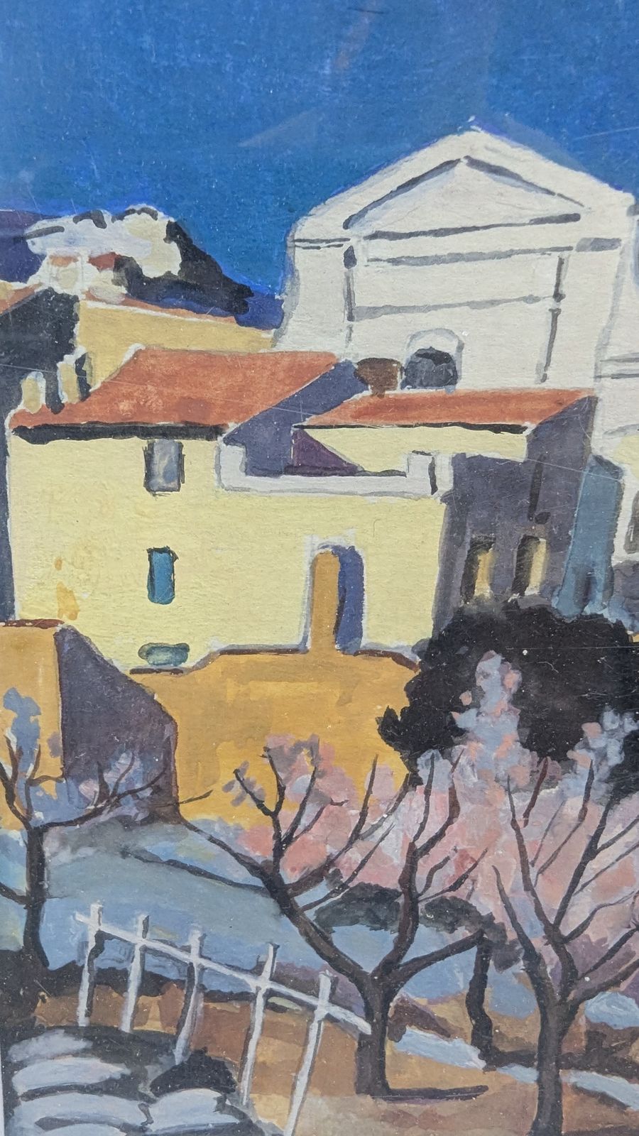 Jean Claude Quilici (1941 2022) — "Southern View, Spring In Provence" — Gouache On Cardboard, Signed Lower Right photo for sale