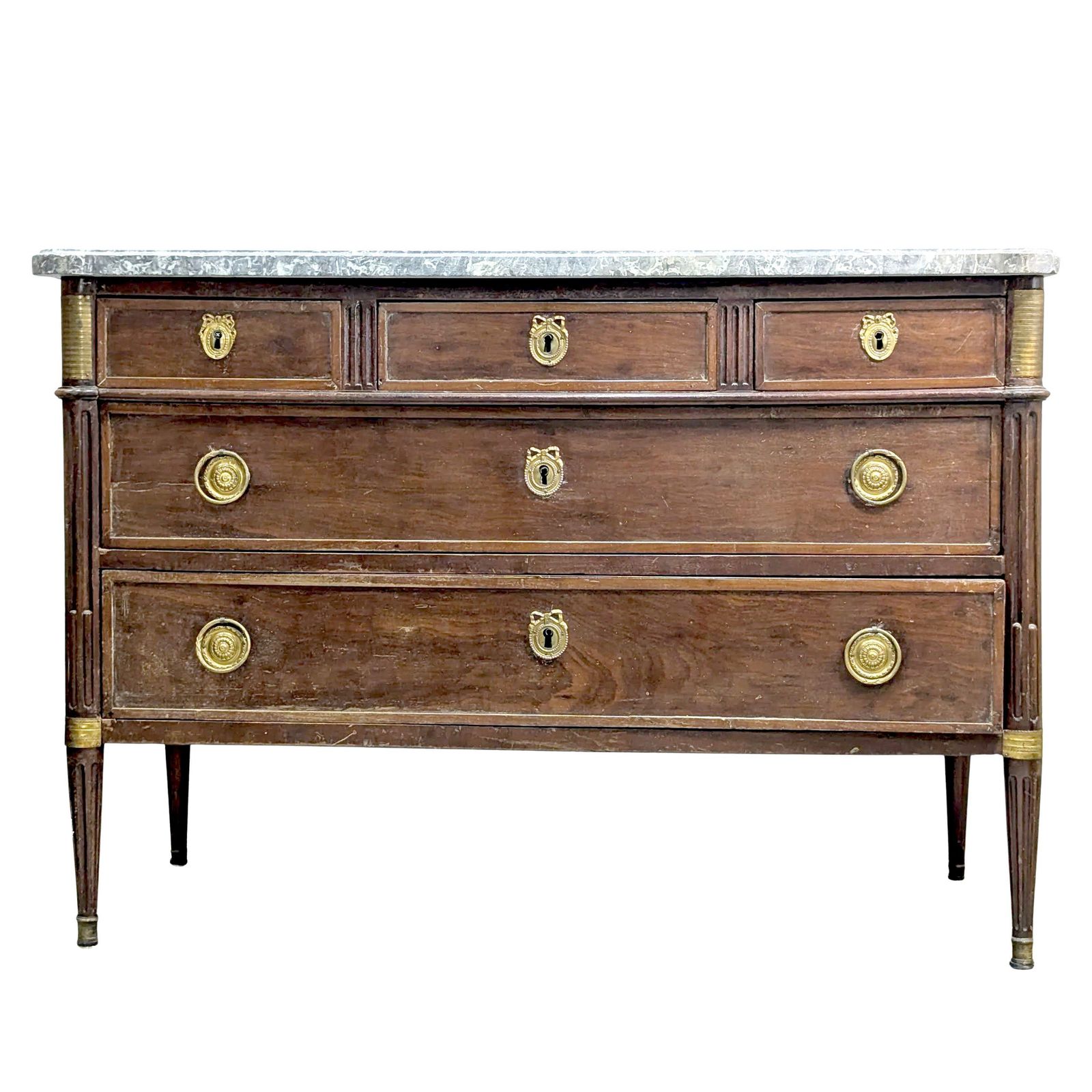 Louis XVI Mahogany Chest Of Drawers, 18th Century