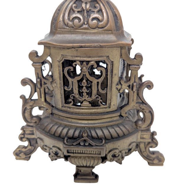 Pair Of Bronze Candlesticks With Double Brown Patina photo furniture