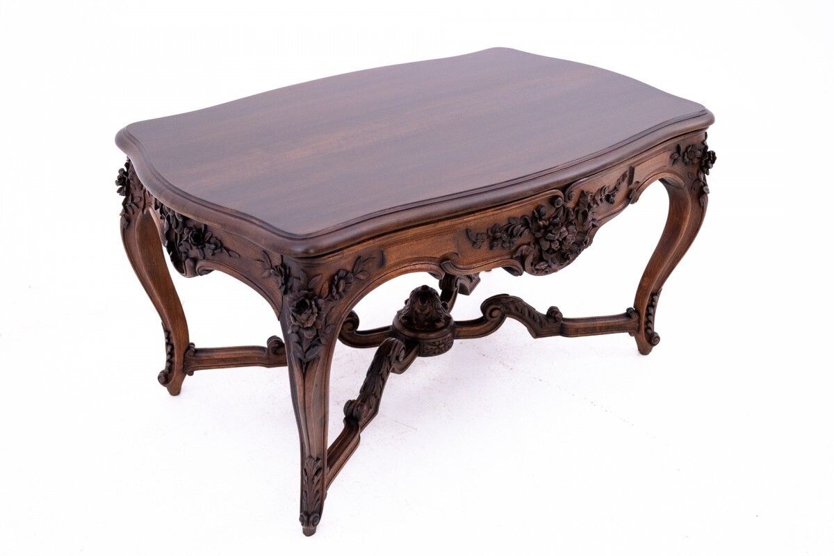 Richly Carved Table   Coffee Table, France, Late 19th Century. After Renovation. photo for sale