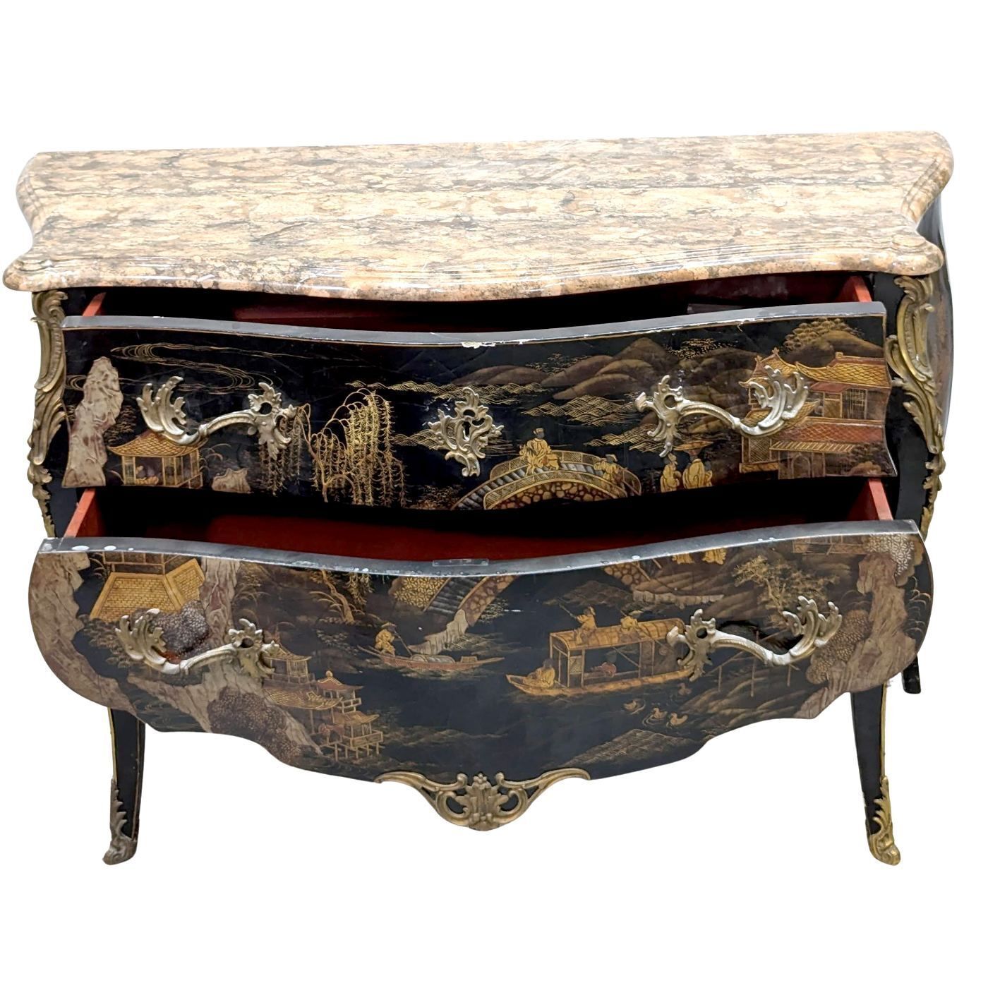 19th Century Chest Of Drawers In Coromandel Lacquer photo vinterior