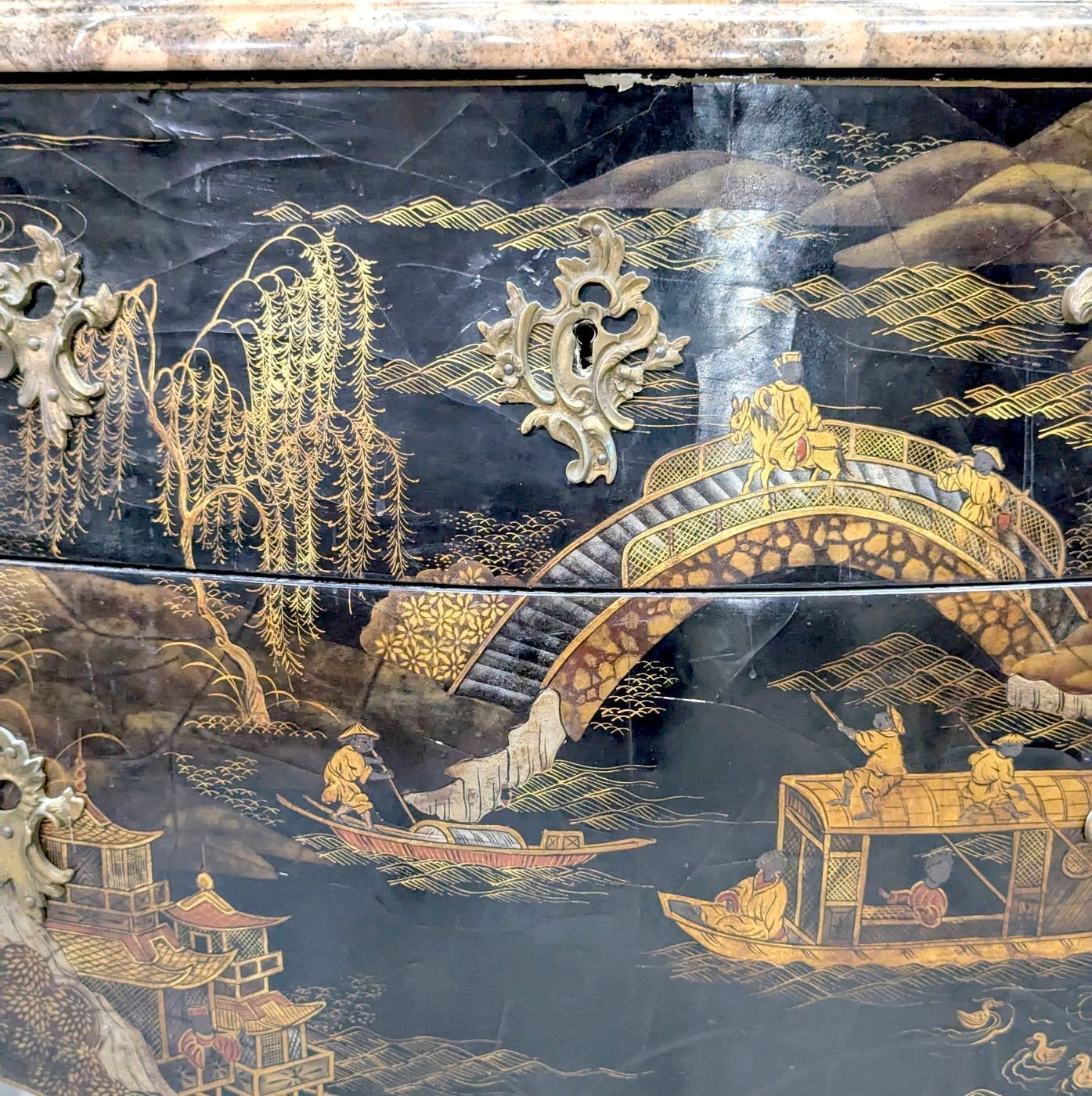 photo for sale 19th Century Chest Of Drawers In Coromandel Lacquer