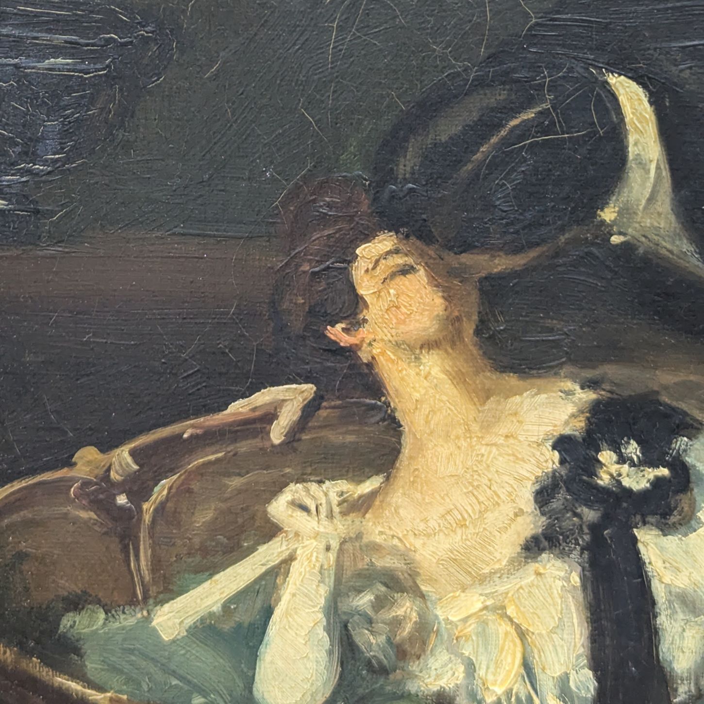 R Bouchet, The Waiting – Belle époque Gallant Scene photo 1259.0