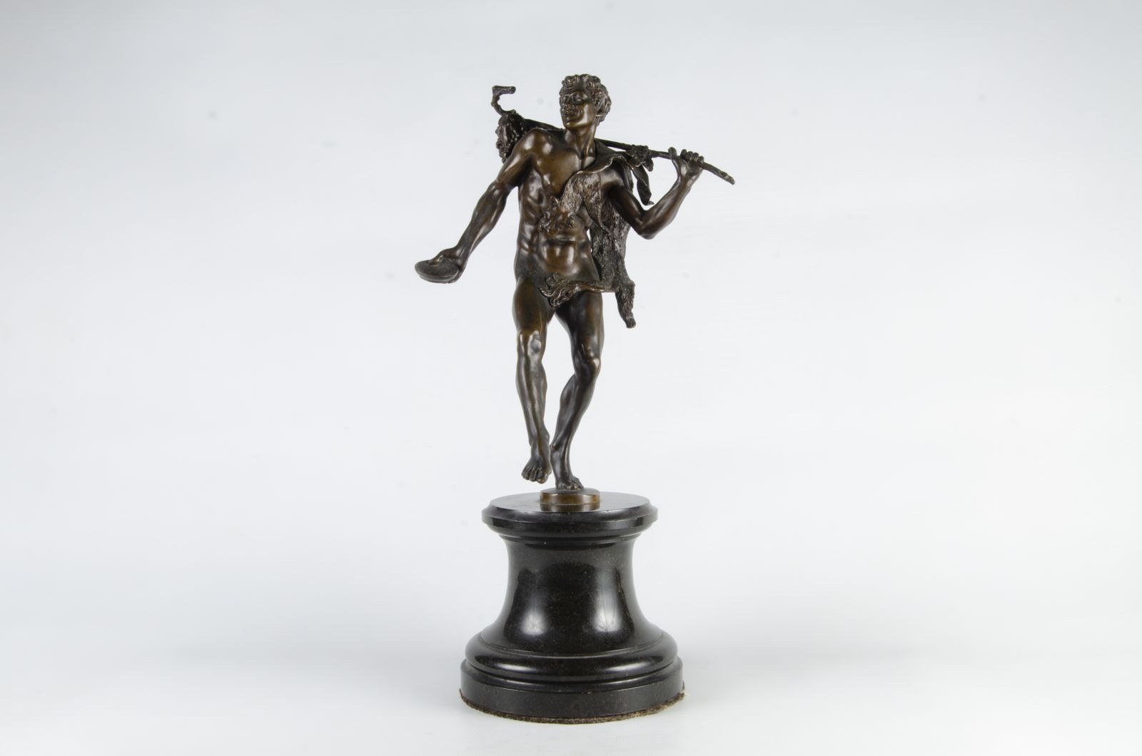 Late 19th Century Jugendstil Bronze Sculpture Of A Dancing Satyr/Faun Signed By G. Roth, Germany