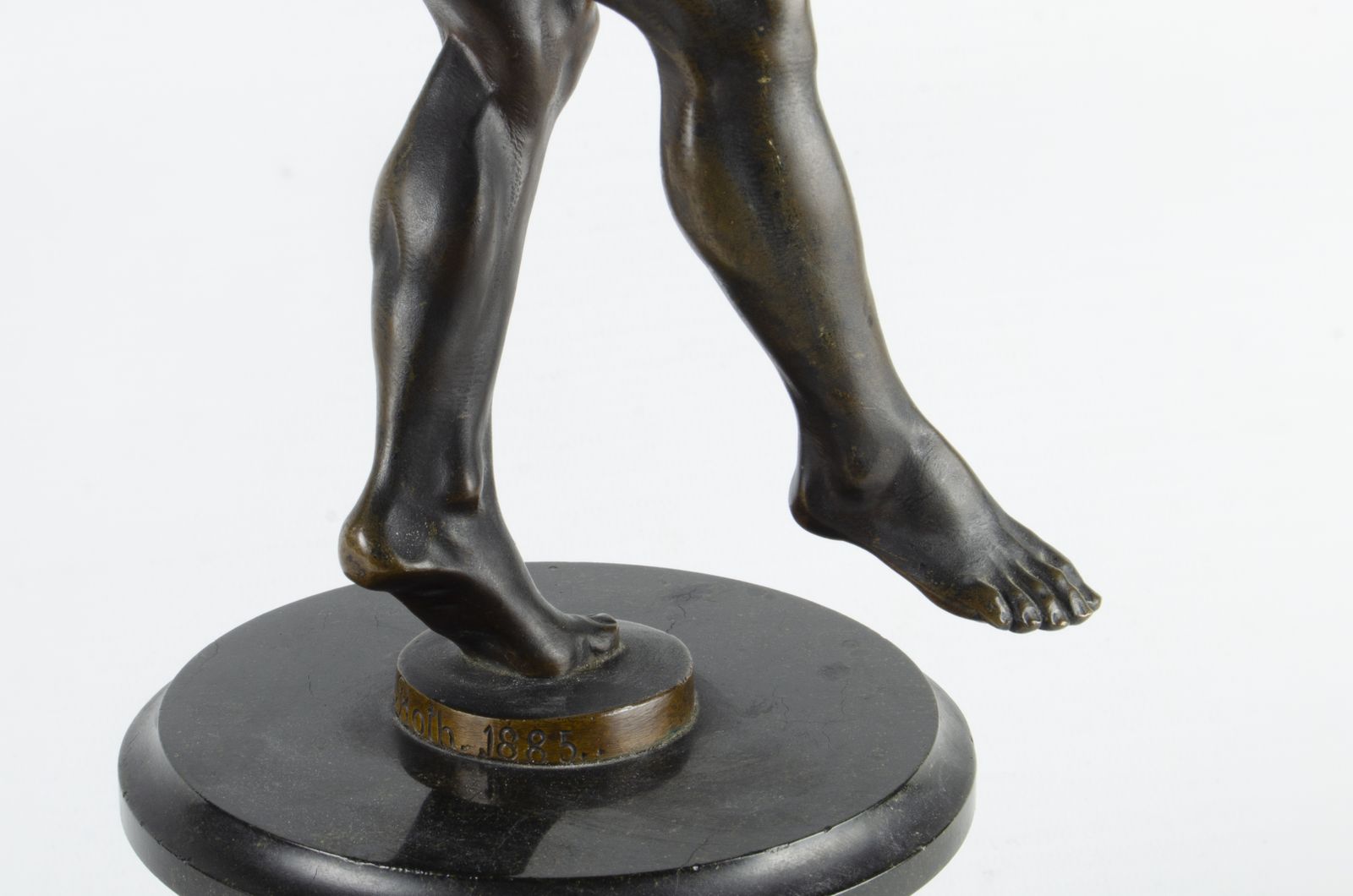 Late 19th Century Jugendstil Bronze Sculpture Of A Dancing Satyr/Faun Signed By G. Roth, Germany photo Art