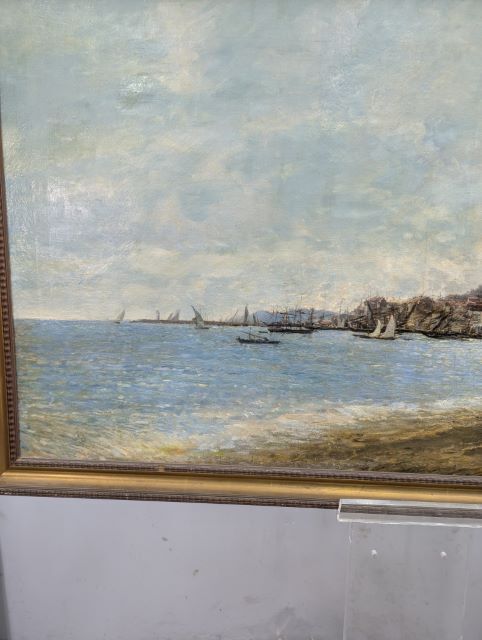 View Of Cannes, H. Guilmard, 1882 – Oil On Canvas photo furniture