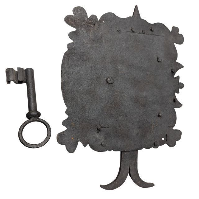 Antique Wrought Iron Lock, 1800s photo 682.0