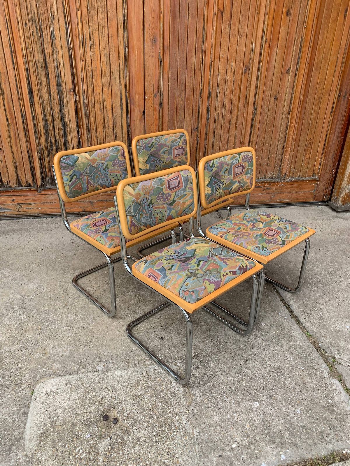 Mid Century Modern Italian Marcel Breuer B32 Cesca Chair, 70s Set Of 4 photo 1437.0