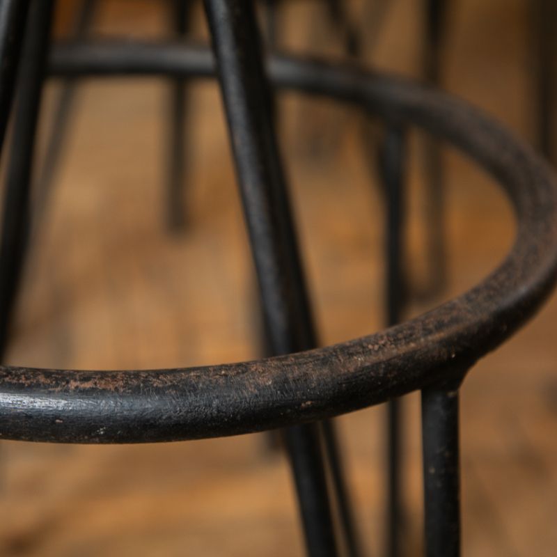 2890.0 Set Of 3 Bar Stools By Pierre Paulin For Thonet, France 1950s photo