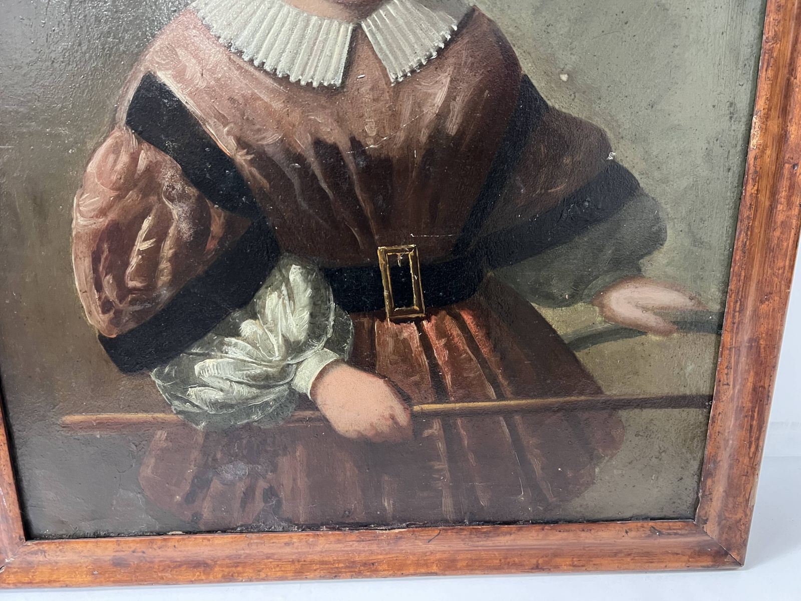 Oil On Canvas Depicting A Young Child, 19th Century photo buy
