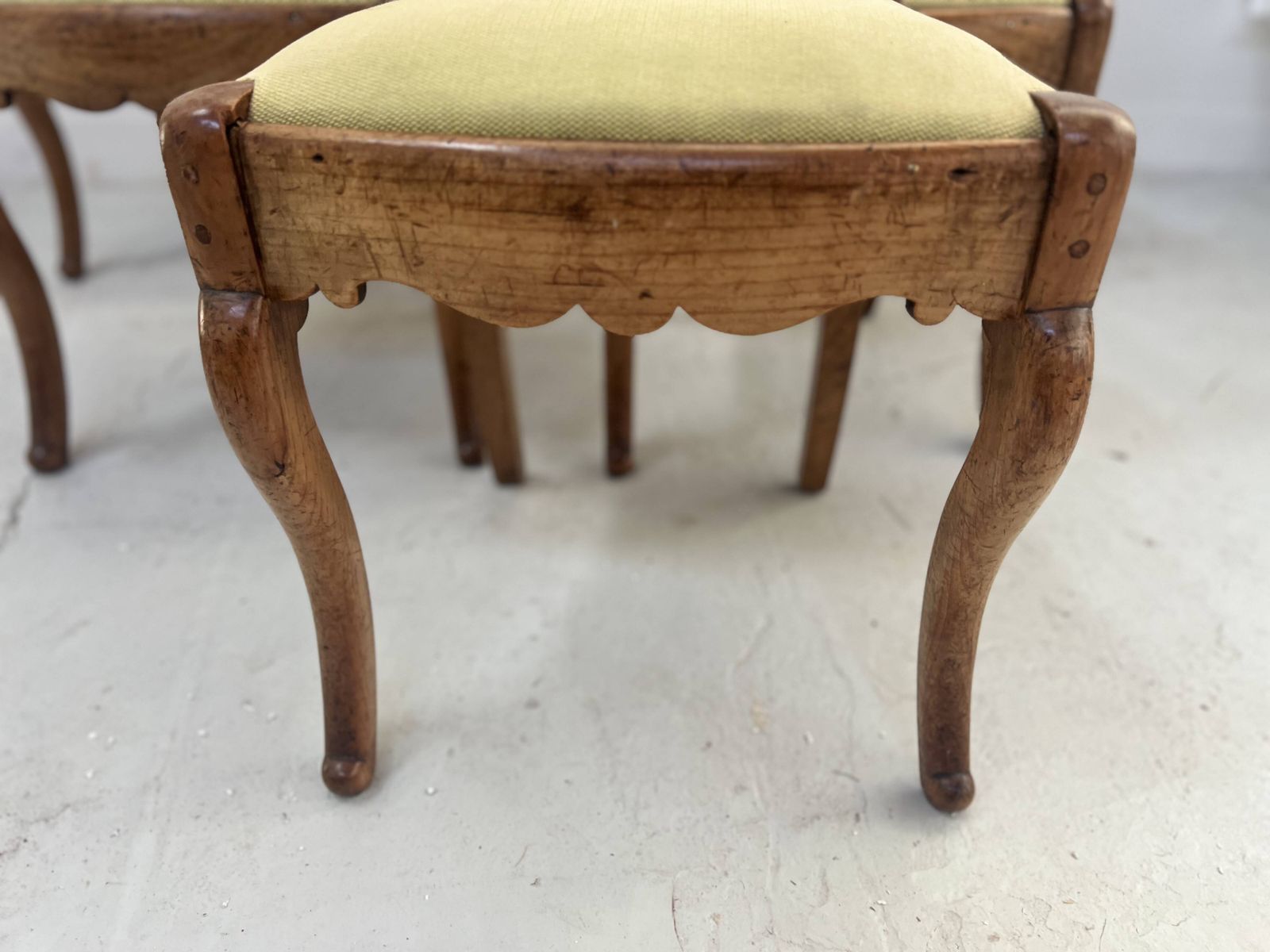 Page 1 Of 12 Set Of Six Louis Philippe Style Chairs In Cherry Wood, 19th Century photo vintage