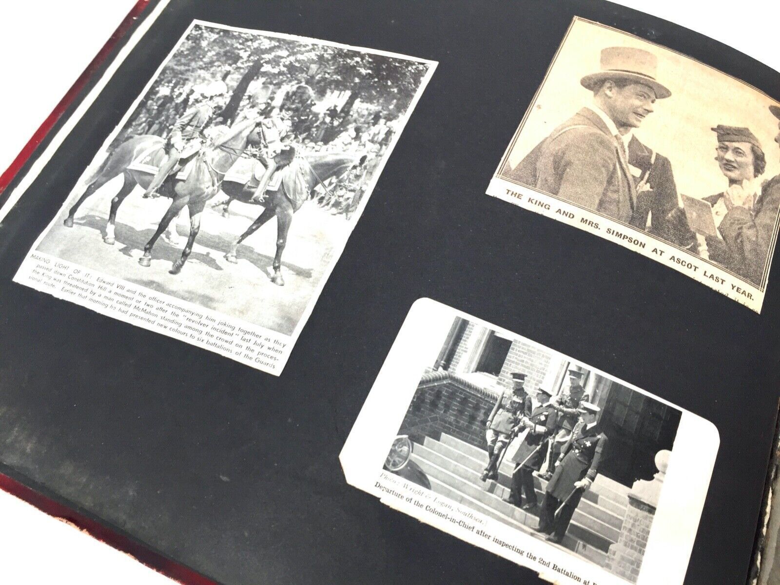 Antique Album Sketch Book With Ww2 Second World War Newspaper Cuttings C.1940 photo for sale