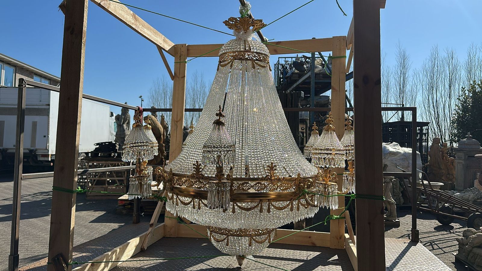 Huge, 5.5ft X 4ft Empire Chandelier From Marseilles France