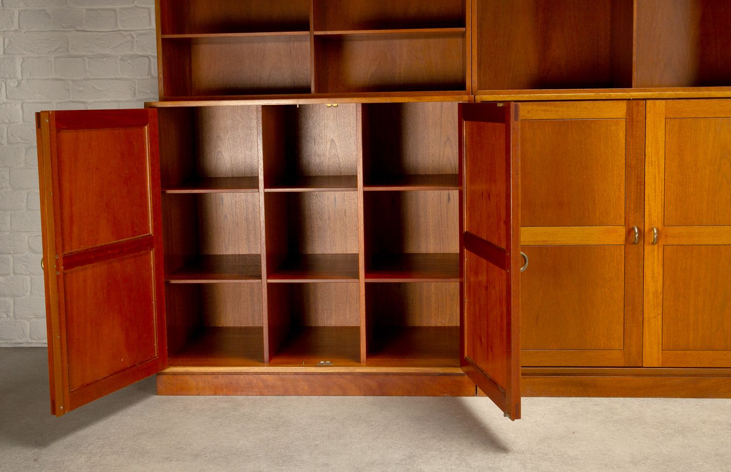 Set Of Modular Teak Bookshelves By Christian Hvidt For Søborg Møbler, Denmark, 1960s photo Furniture