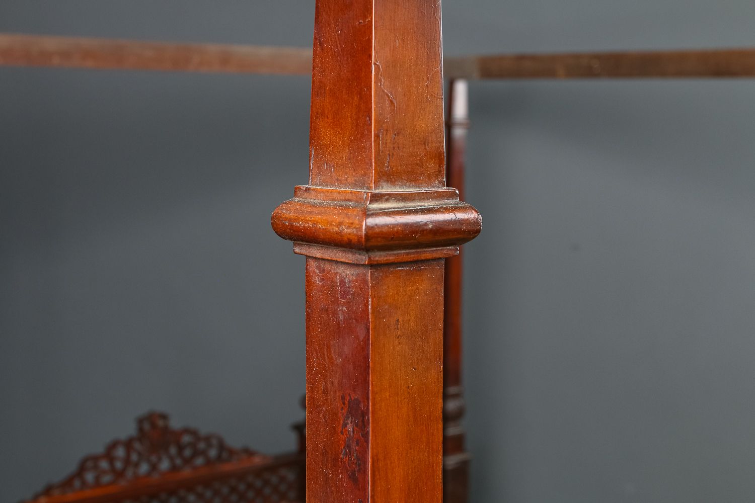 Victorian Anglo Indian Colonial Raj Bombay 6ft Super King Teak Four Post Bed (Circa 1890) photo Furniture
