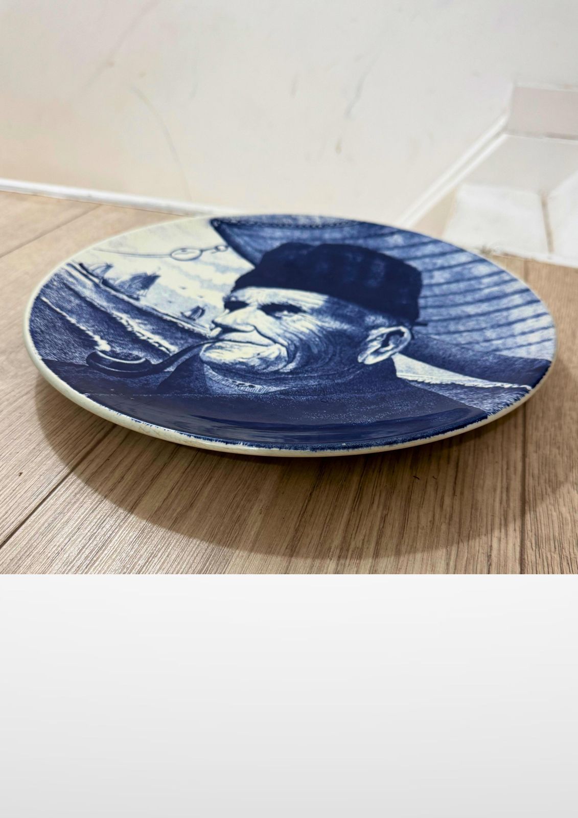 Delfts Blauw Chemkefa Holland Porcelain Charger Wall Hanging Plate photo vinterior