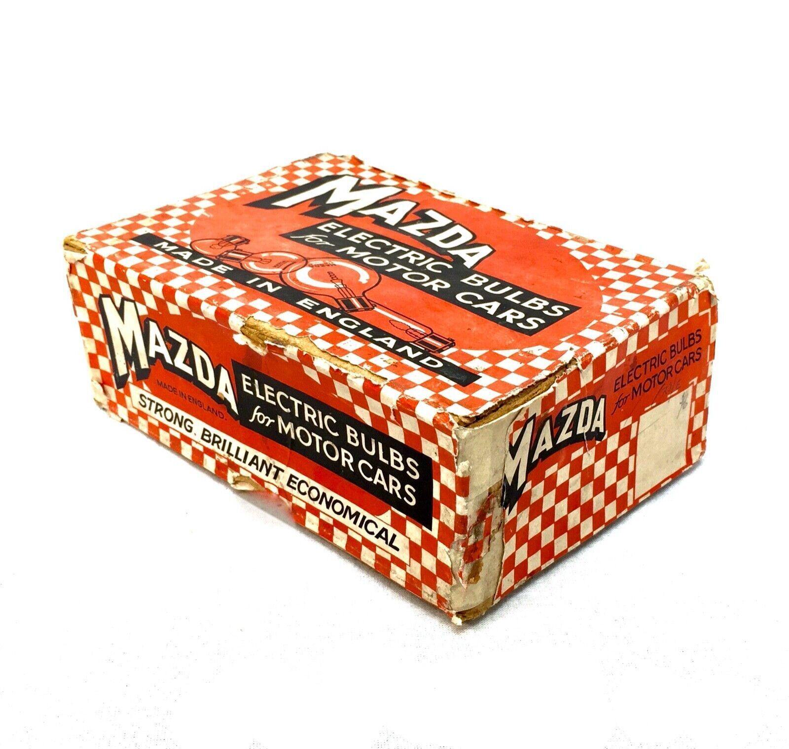 photo furniture Antique Advertising   Mazda Electric Bulbs For Motor Cars / Vehicles Set In Box