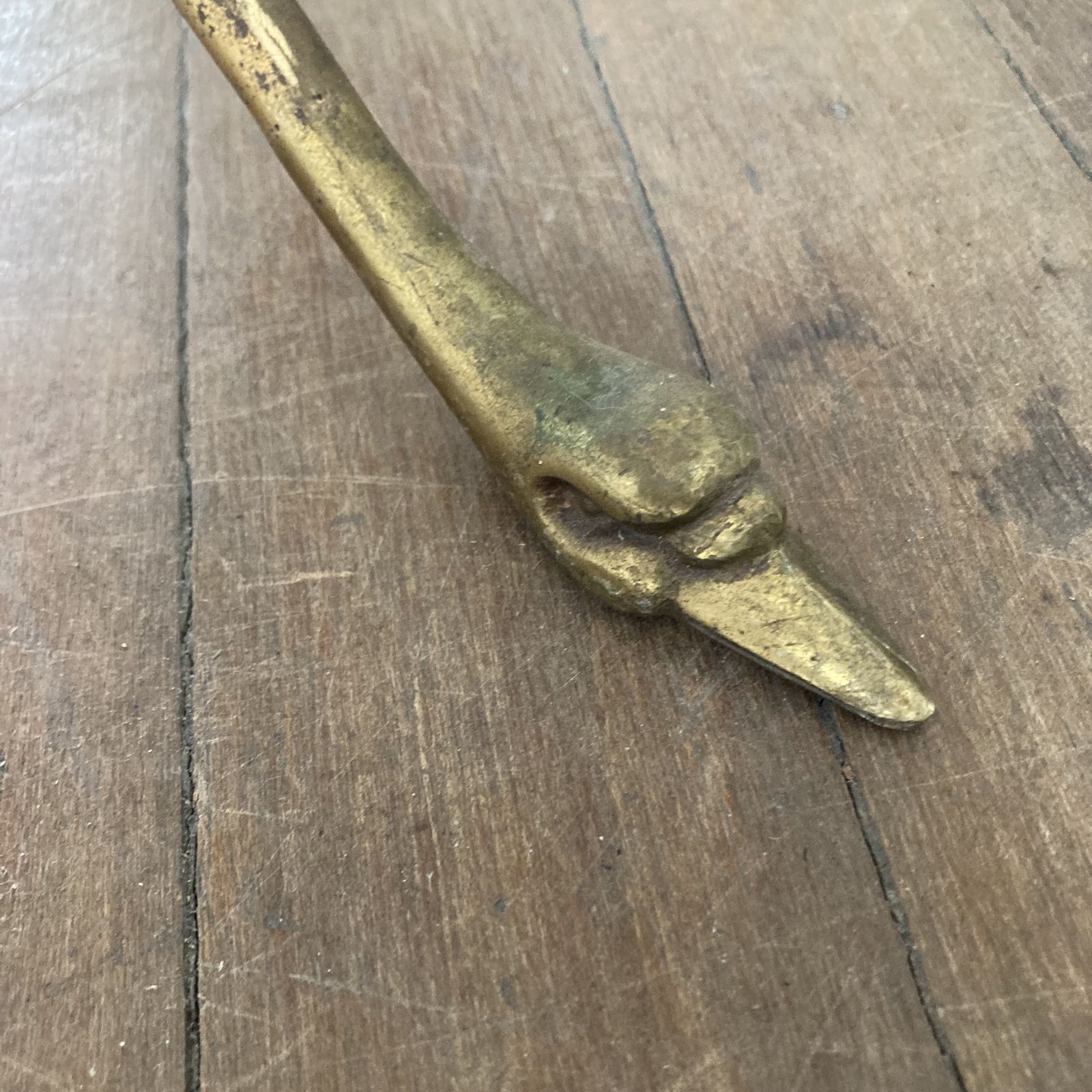 Swan Foot Brass Floor Lamp, 1950s photo Lighting