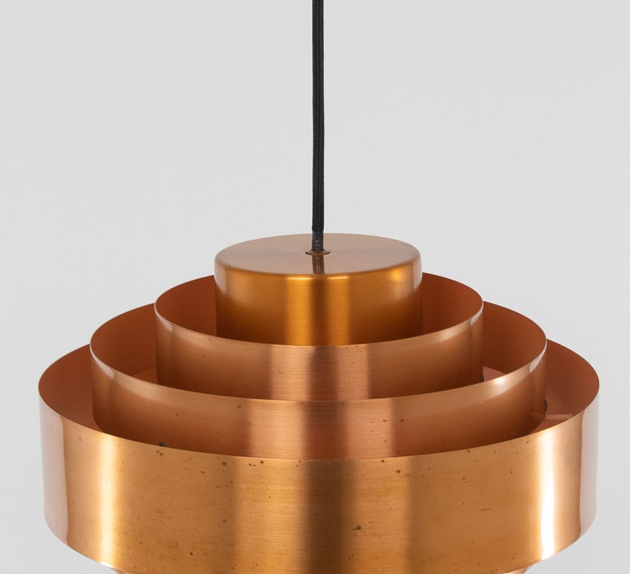 Copper Ultra Pendant By Jo Hammerborg For Fog & Mørup, 1960s photo furniture