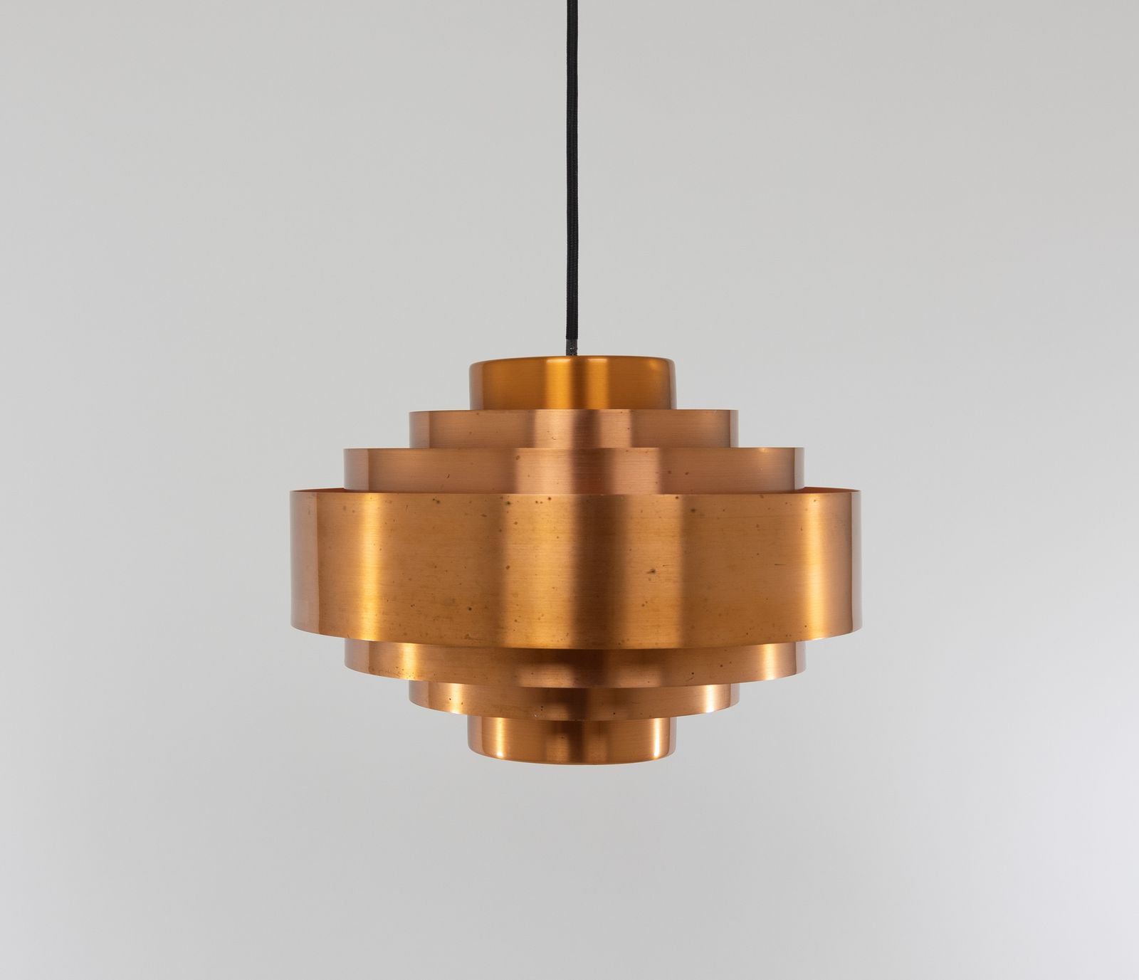 Copper Ultra Pendant By Jo Hammerborg For Fog & Mørup, 1960s photo Lighting