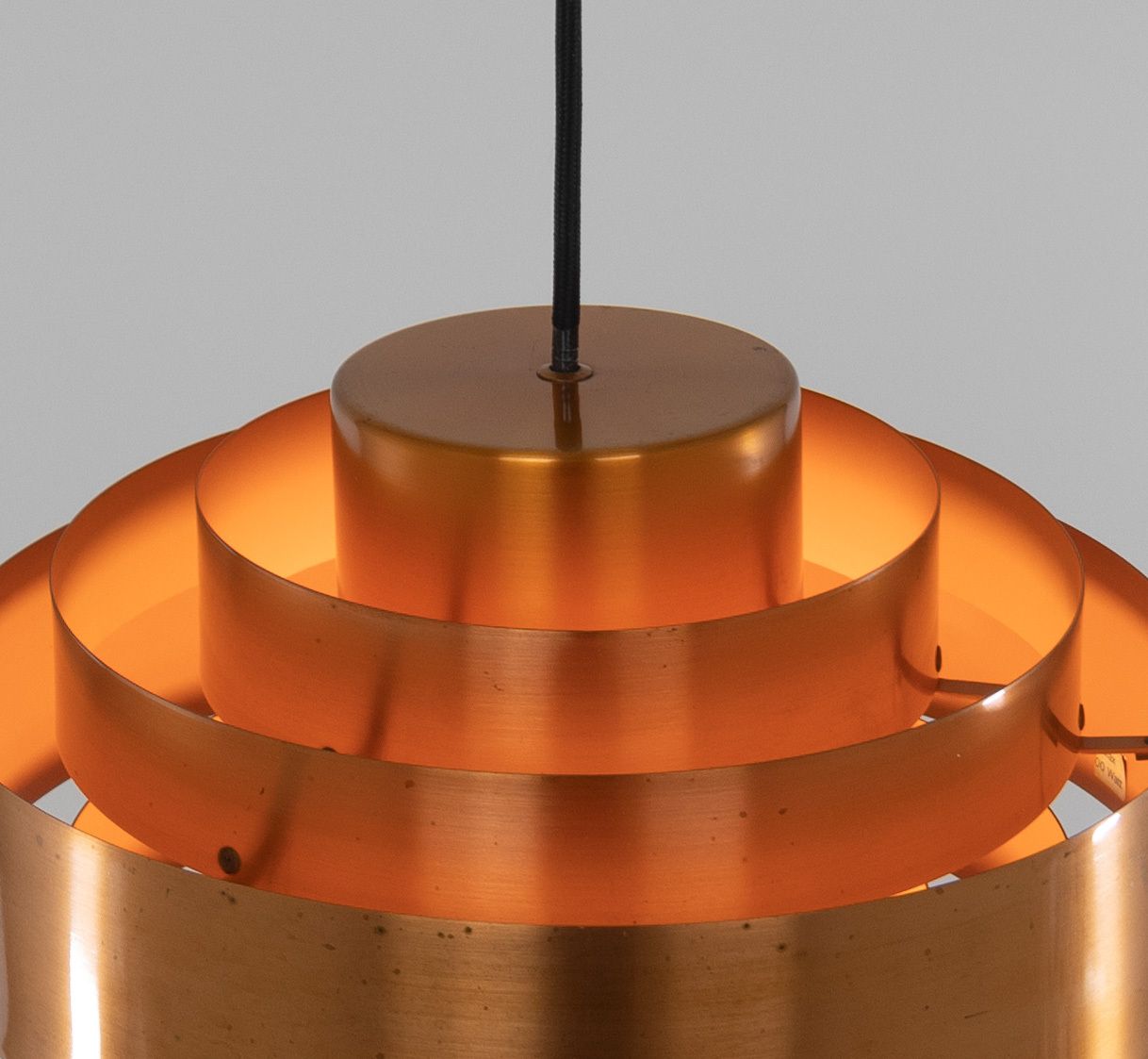 Copper Ultra Pendant By Jo Hammerborg For Fog & Mørup, 1960s photo vintage
