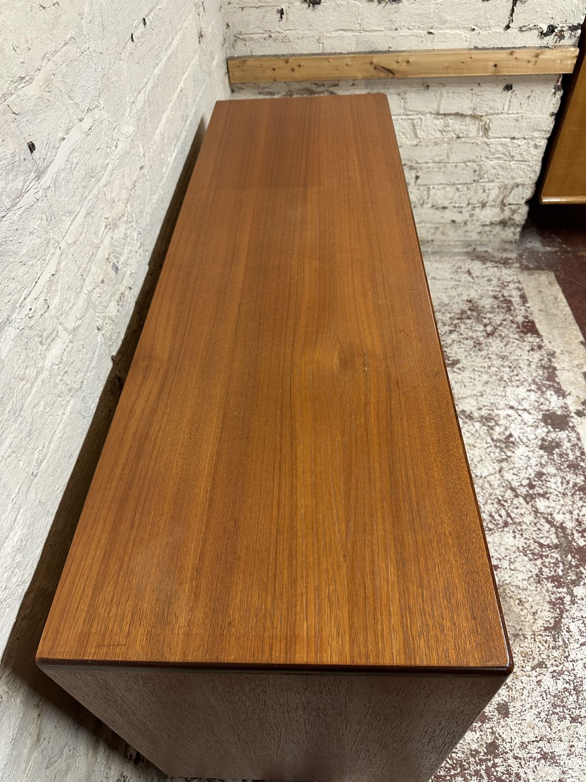 Mid Century G Plan Fresco Compact Teak Sideboard On Quality Hairpin Legs photo vinterior