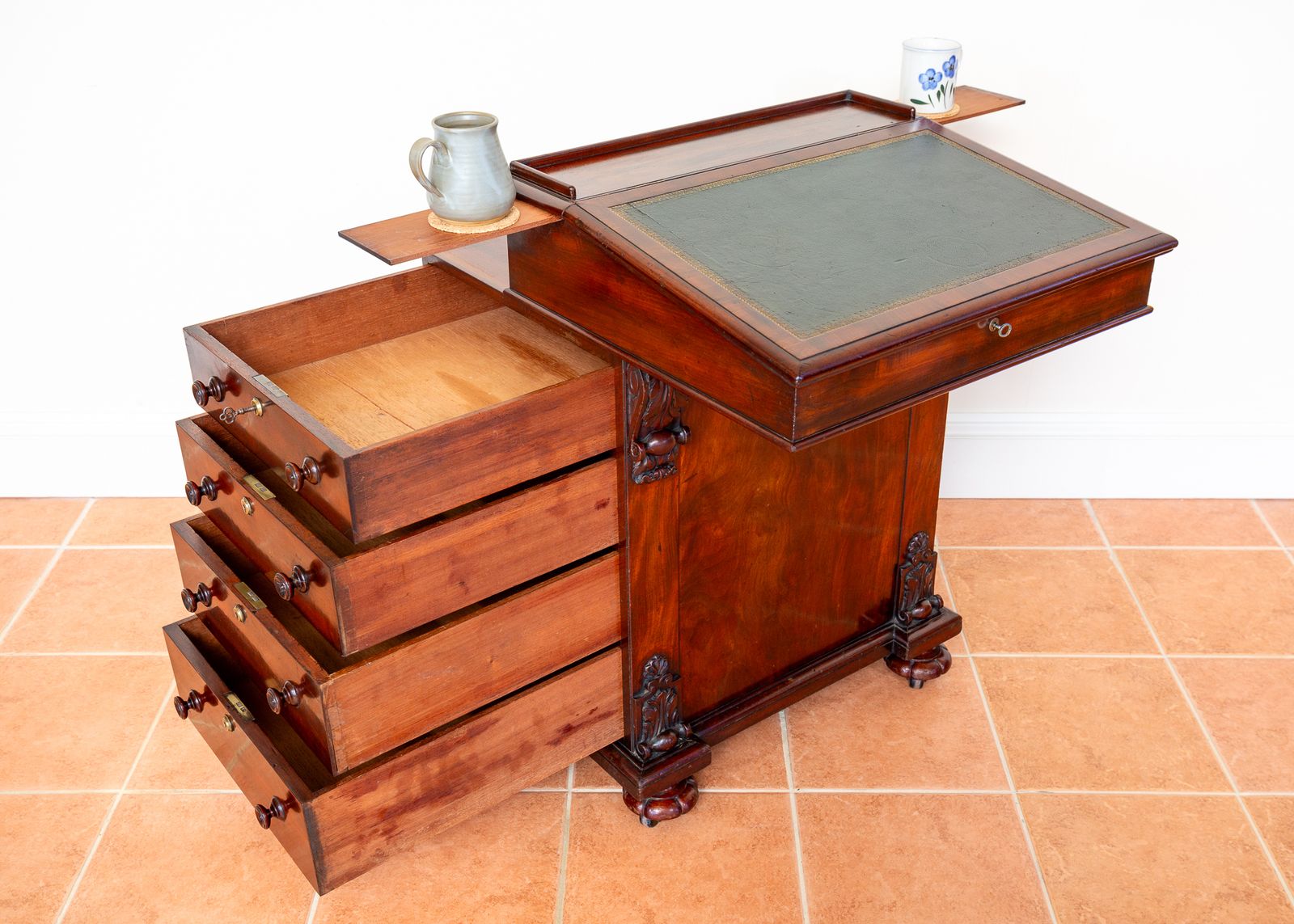 Regency Davenport Desk 1830s Flame Mahogany Georgian Country House Freemans Of Norwich Fine Antiqu.E William Freeman photo Furniture