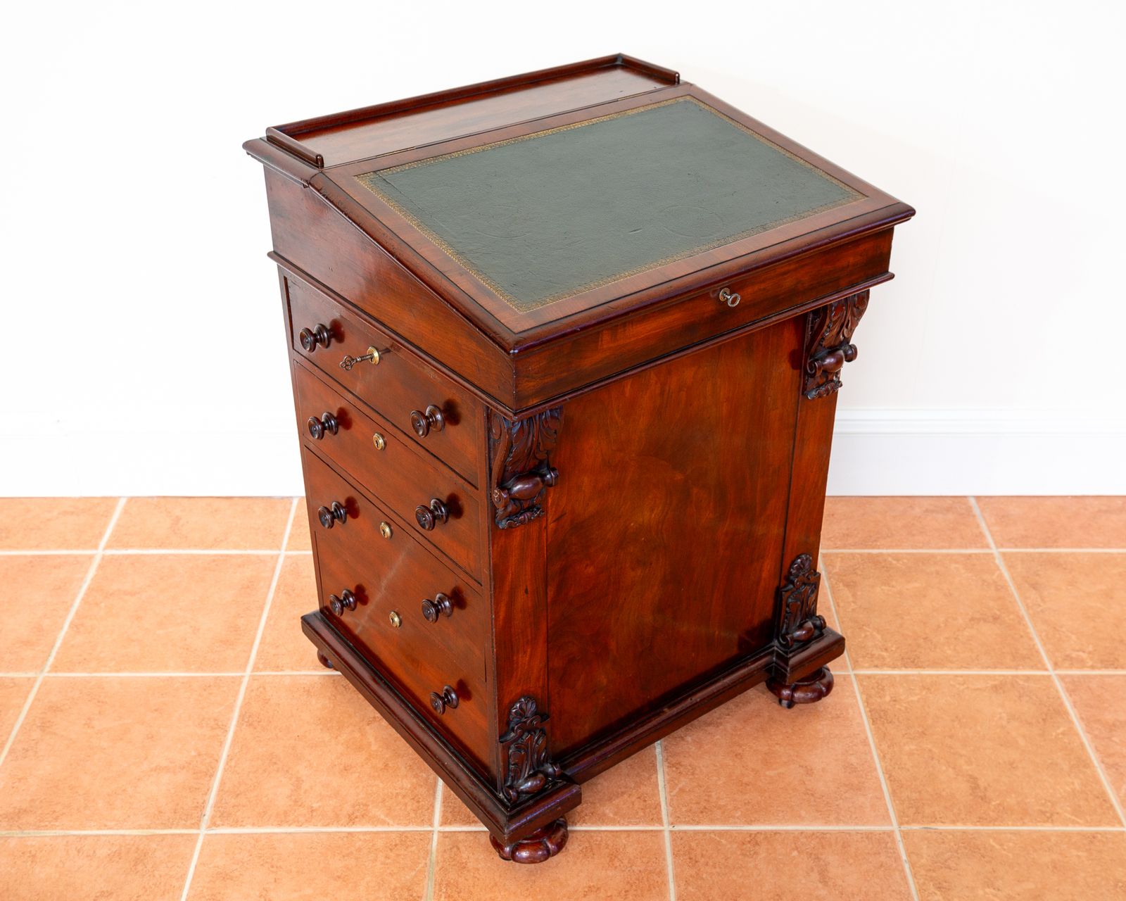 Regency Davenport Desk 1830s Flame Mahogany Georgian Country House Freemans Of Norwich Fine Antiqu.E William Freeman photo buy