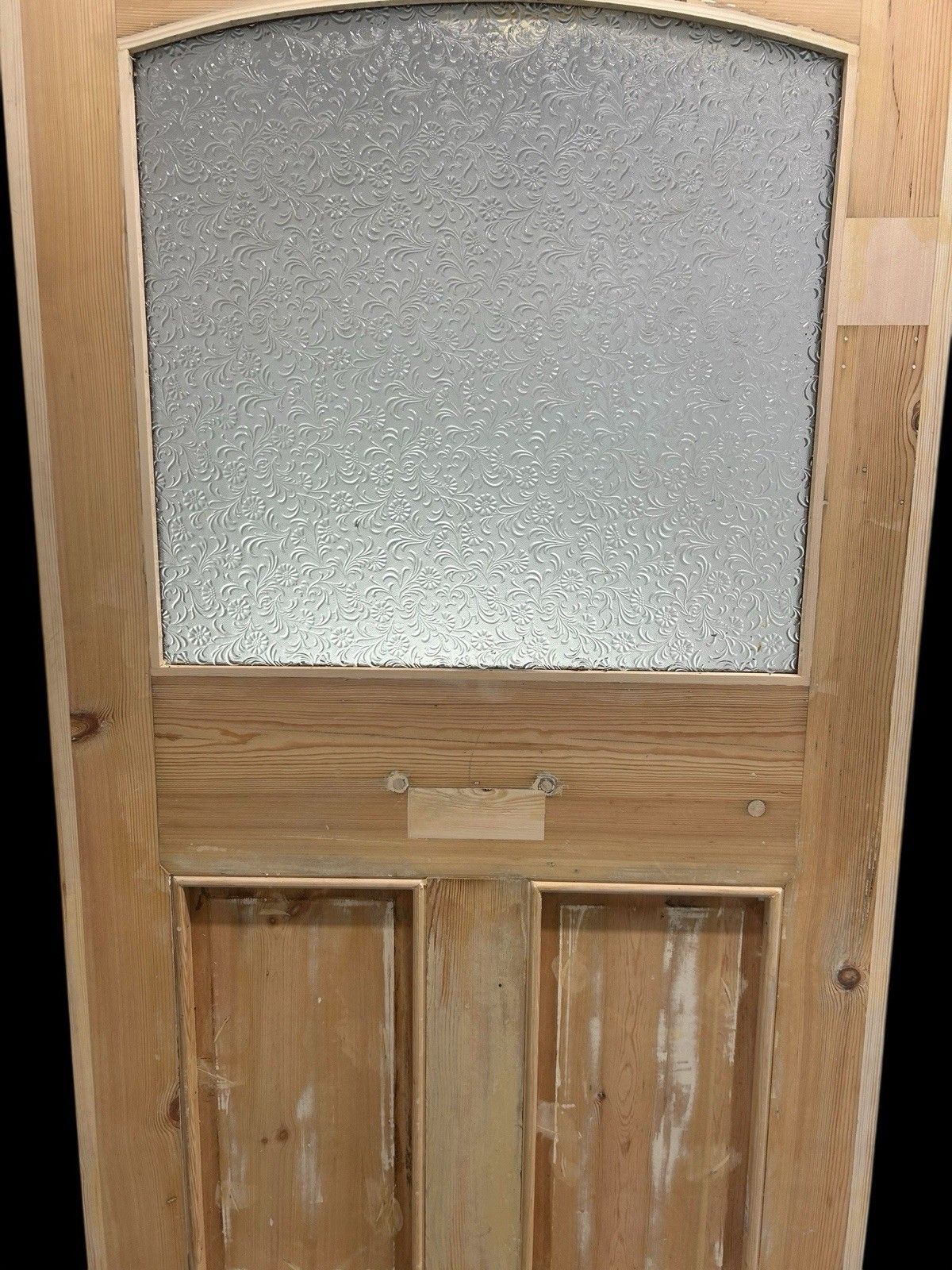 3245.0 Edwardian Front Door Old Antique Period Reclaimed Original Glass Refurb C1905 photo