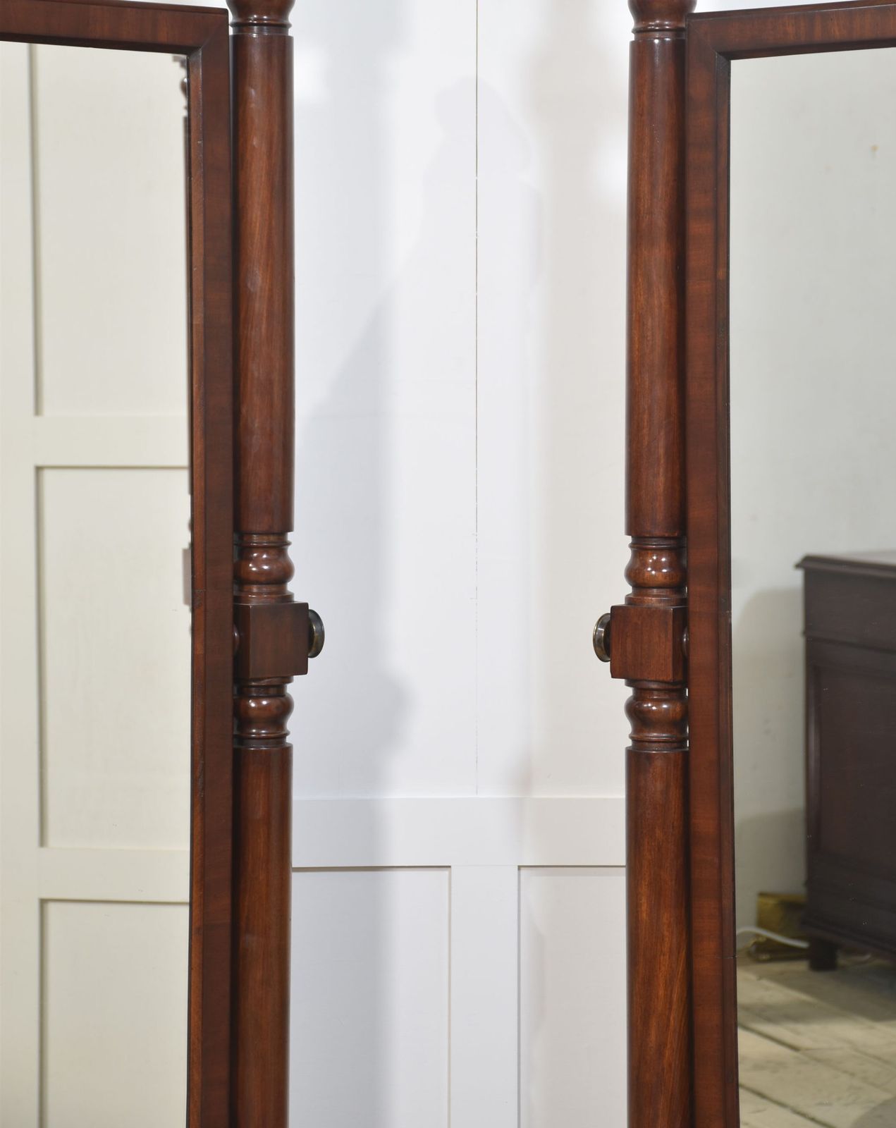 Pair Of Country House Cheval Mirrors photo furniture