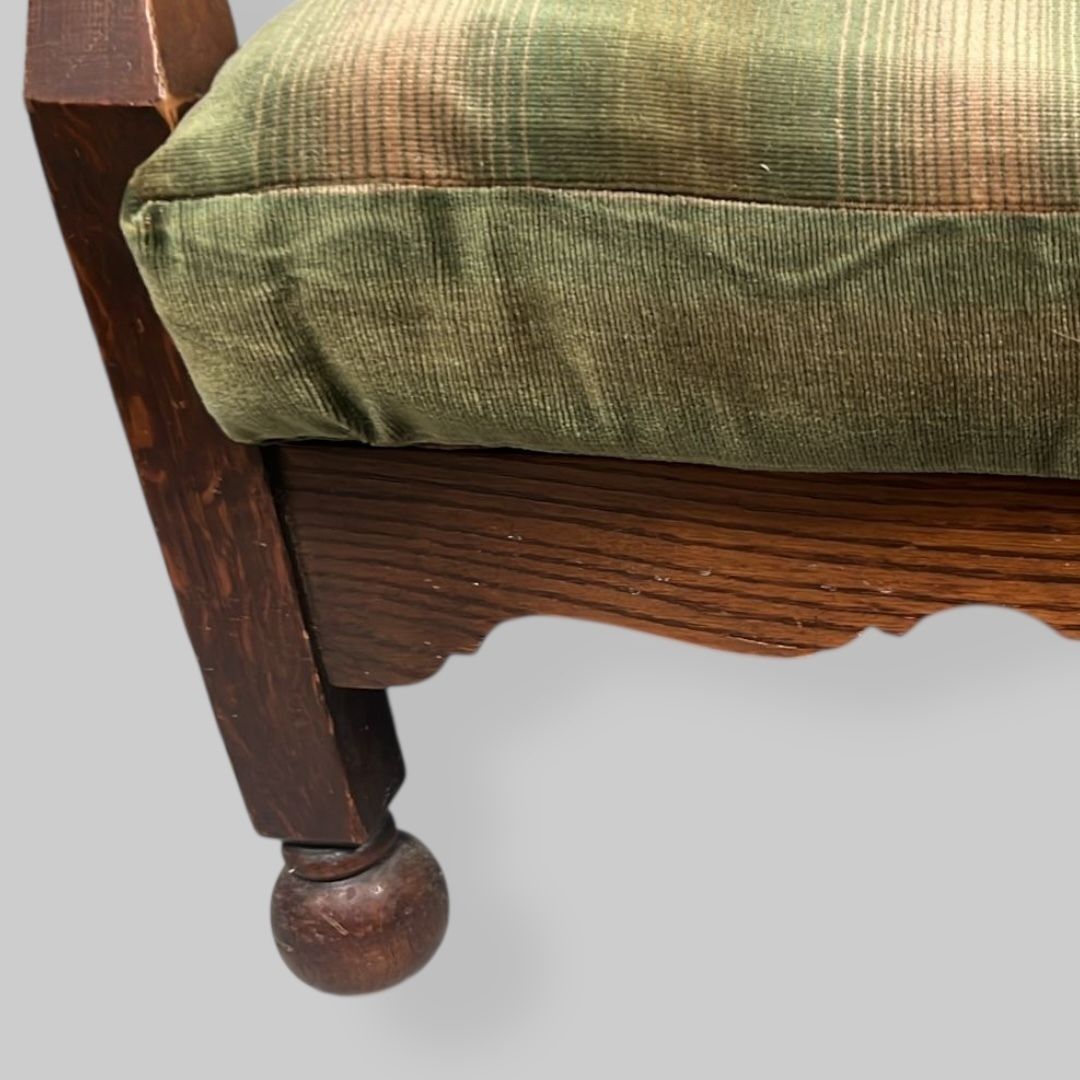 Late C19th Folding Oak Arts And Crafts Chair photo 995.0