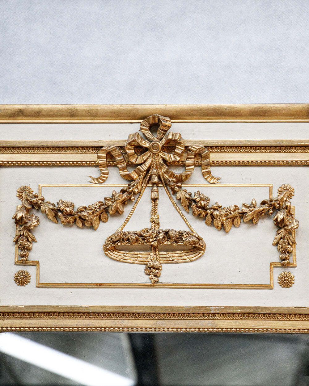 19e Eeuwse Smalle Franse Spiegel In Louis XVI Stijl photo Woonaccessoires